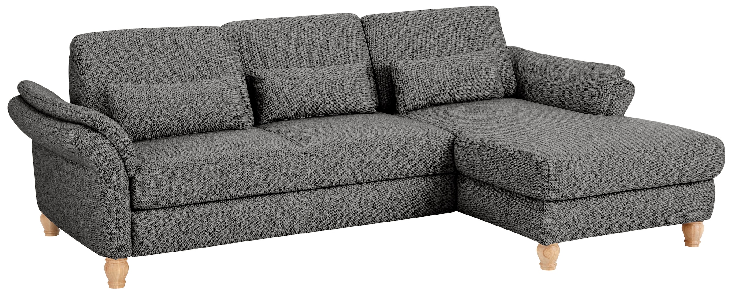 Home affaire Ecksofa »Palace L-Form«, incl. Sitztiefenverstellung, wahlweise mit Bettfunktion und Stauraum