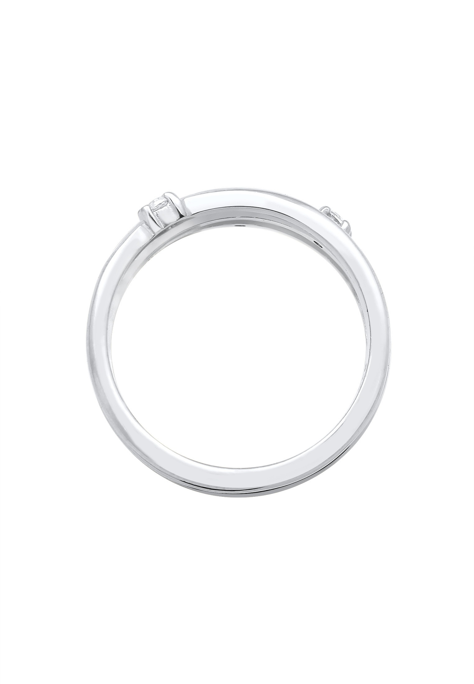 Elli Silberring »Ring Wickelring Zirkonia Filigran 925 Silber«
