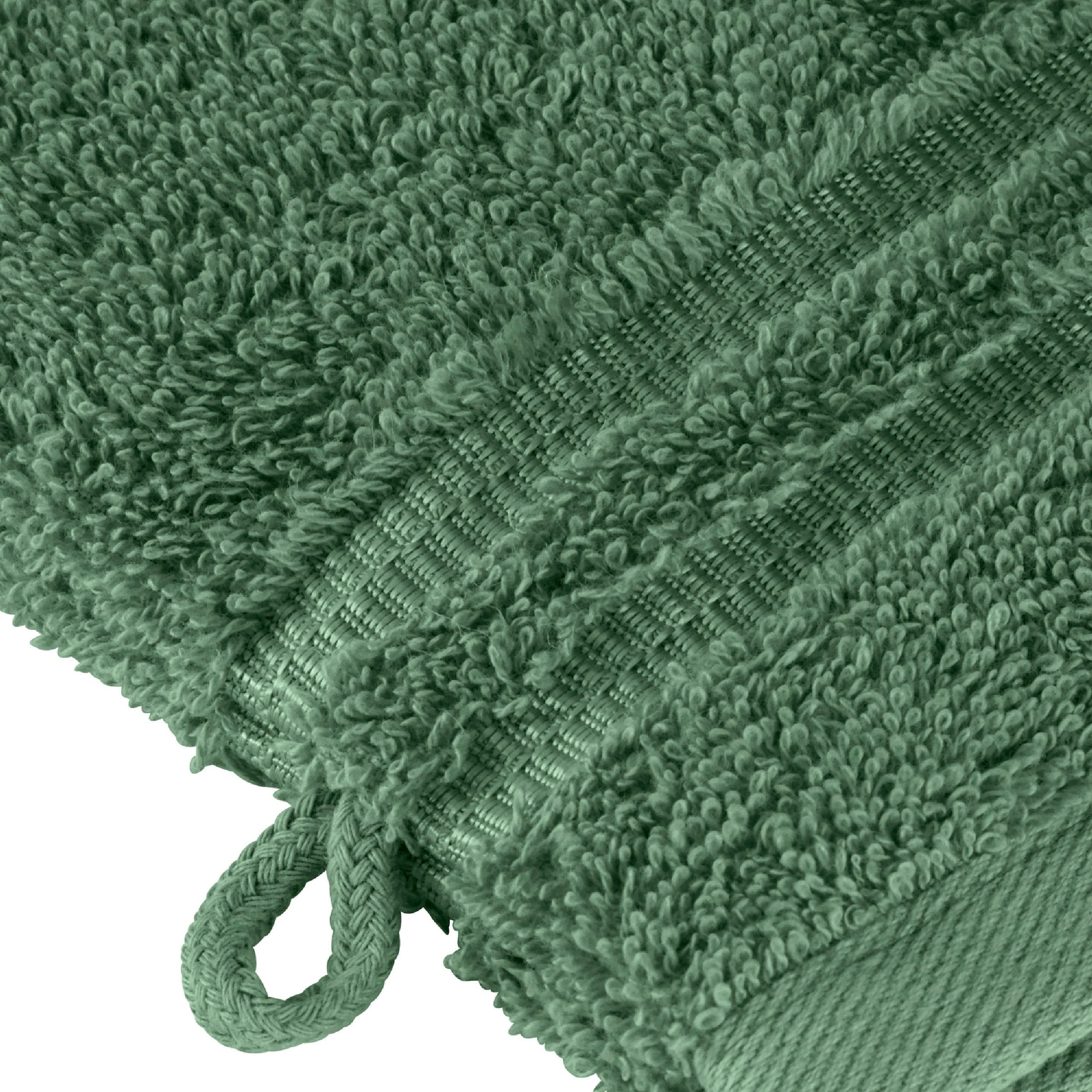 Schiesser Waschhandschuh »Milano im 5er Set«, (5 St., 5er Set Waschlappen 16 x 22 cm), mit Webbordüre