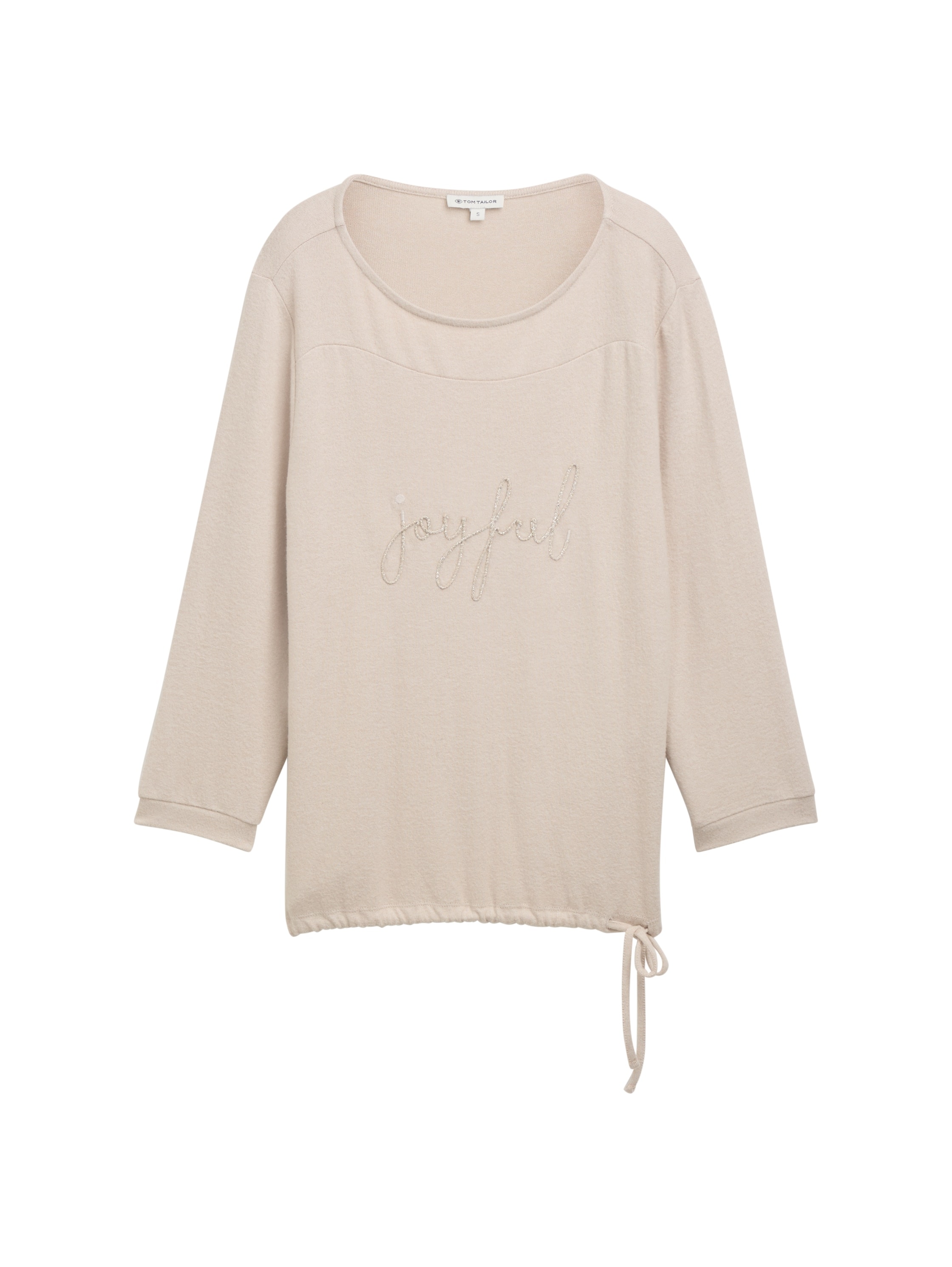 TOM TAILOR Fleeceshirt, mit Textprint