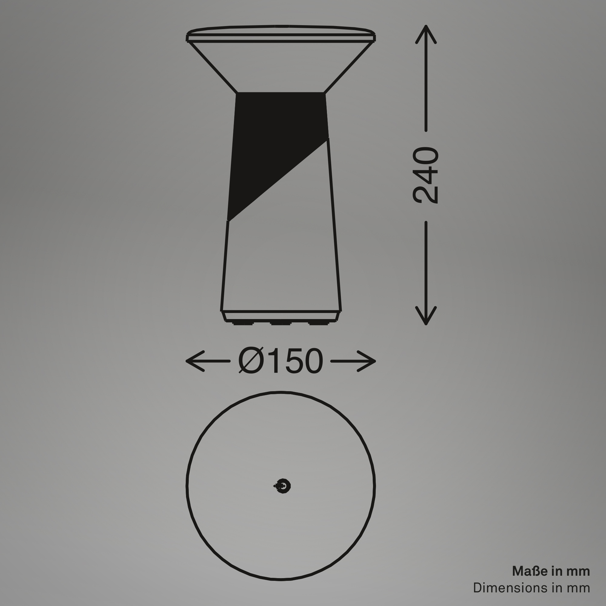 Briloner Leuchten LED Tischleuchte »PILIA« LED-Board 1 Stk. Warmweiß 15x24 cm, Akku tauschbar, Indoor/Outdoor, Wohnzimmer, Balkon