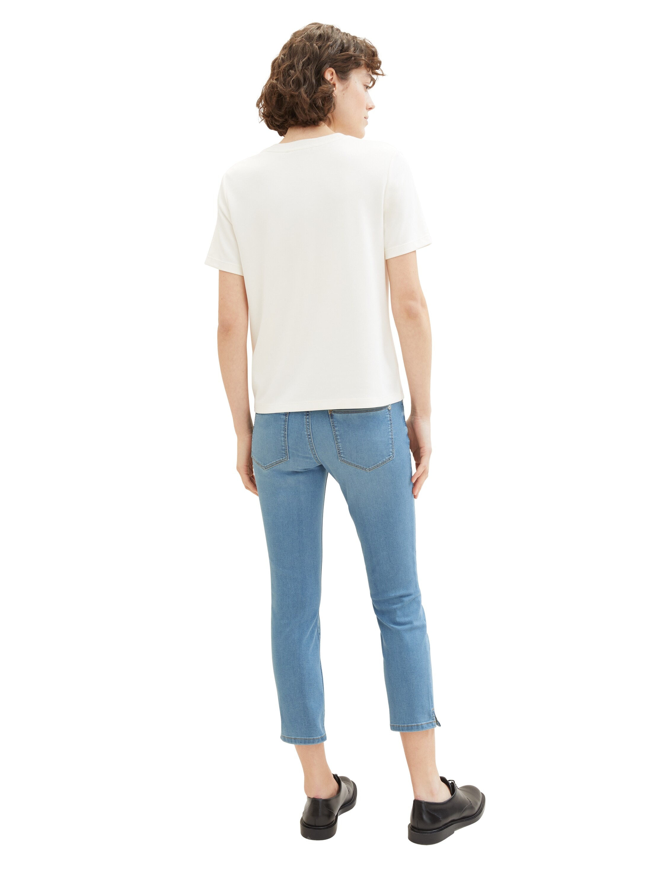 TOM TAILOR Slim-fit-Jeans »ALEXA«, in 7/8 Länge und mit Bindeband