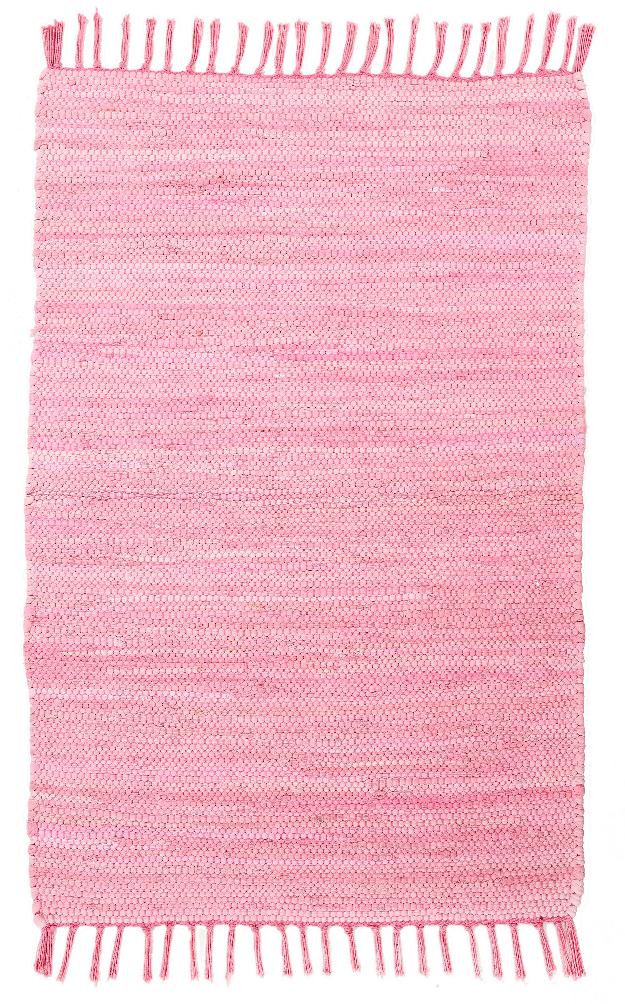 THEKO Teppich »Happy Cotton«, rechteckig, Handweb Teppich, Flachgewebe, reine  Baumwolle, handgewebt, mit Fransen online bei OTTO