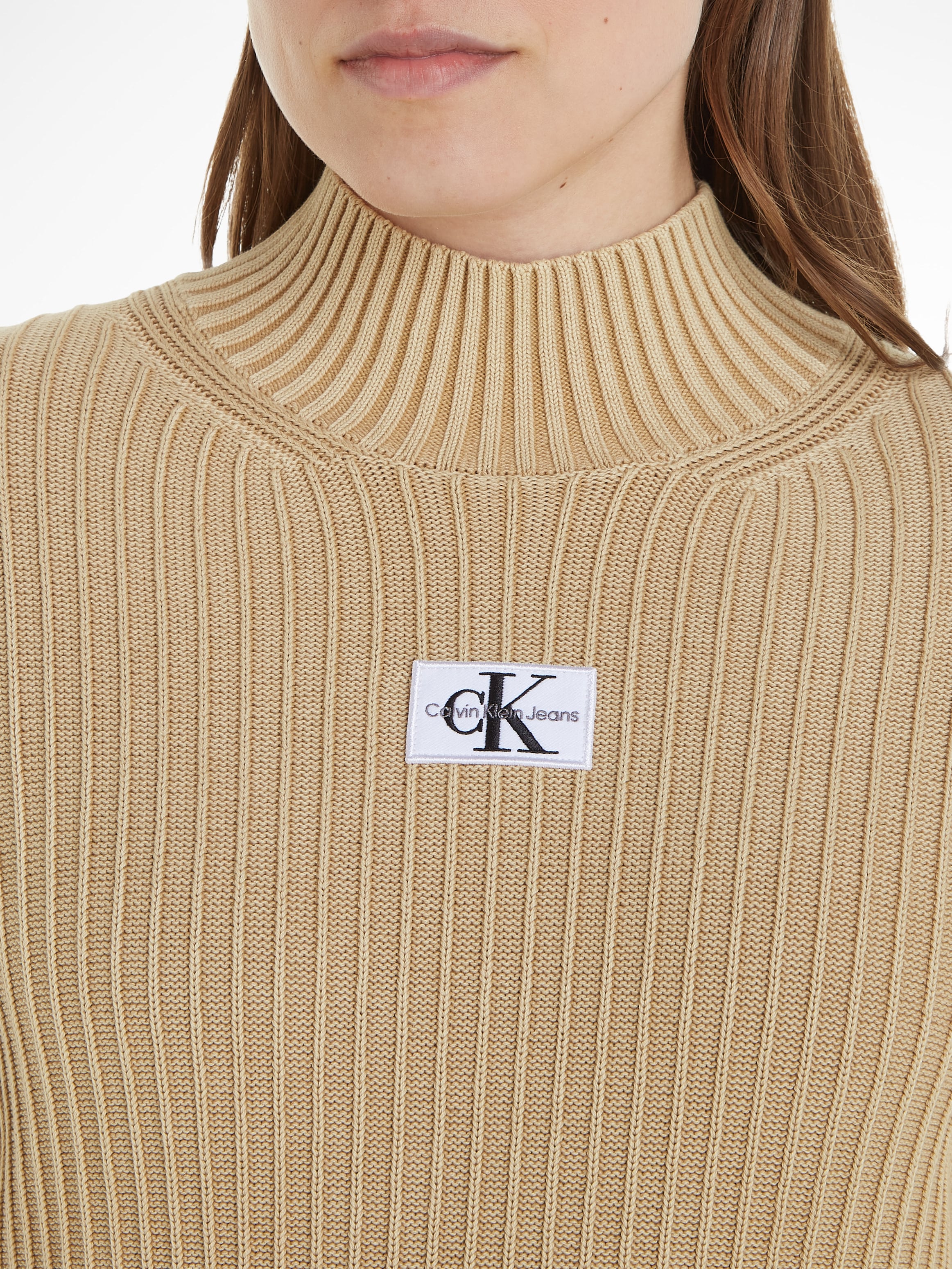 Calvin Klein Jeans Strickkleid »WASHED MONOLOGO SWEATER DRESS« bestellen  online bei OTTO