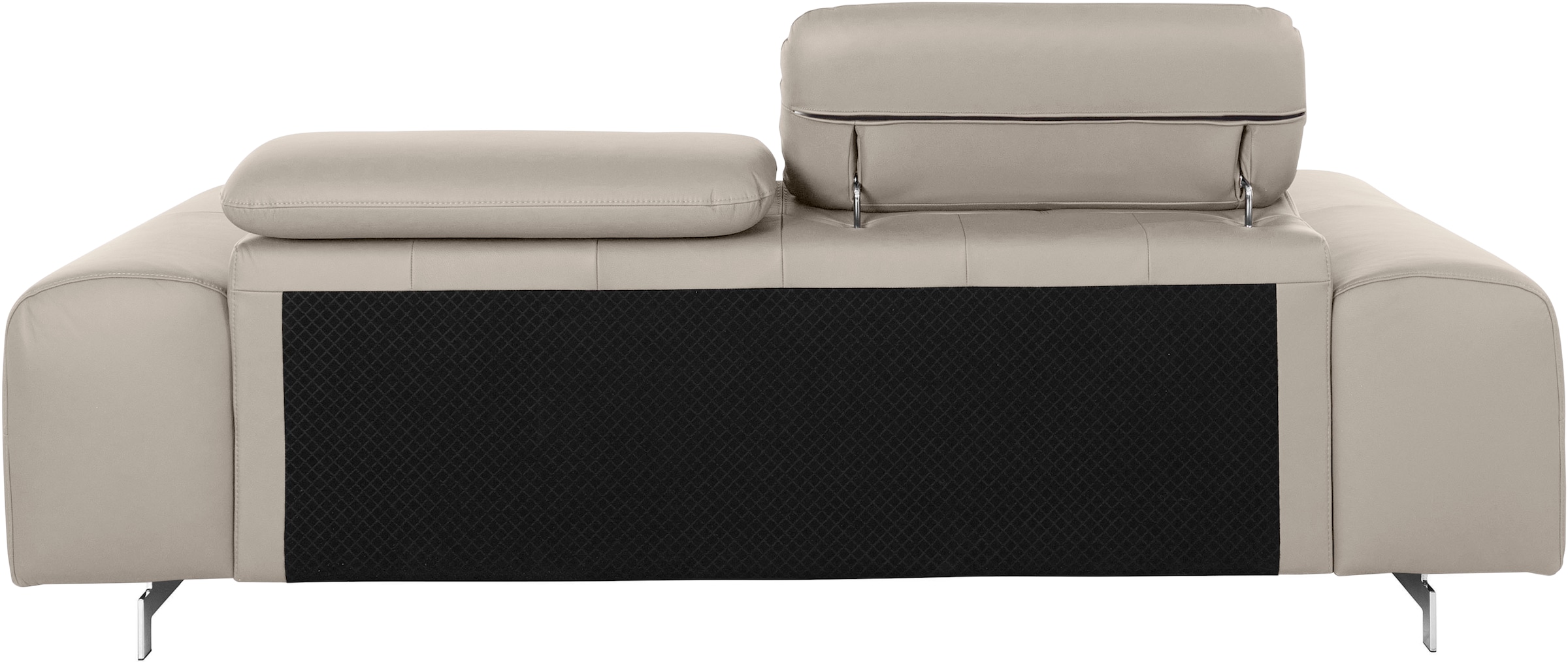 COTTA 3-Sitzer »Chef« Big-Sofa mit Kopfteilverstellung, edle Metallkufen