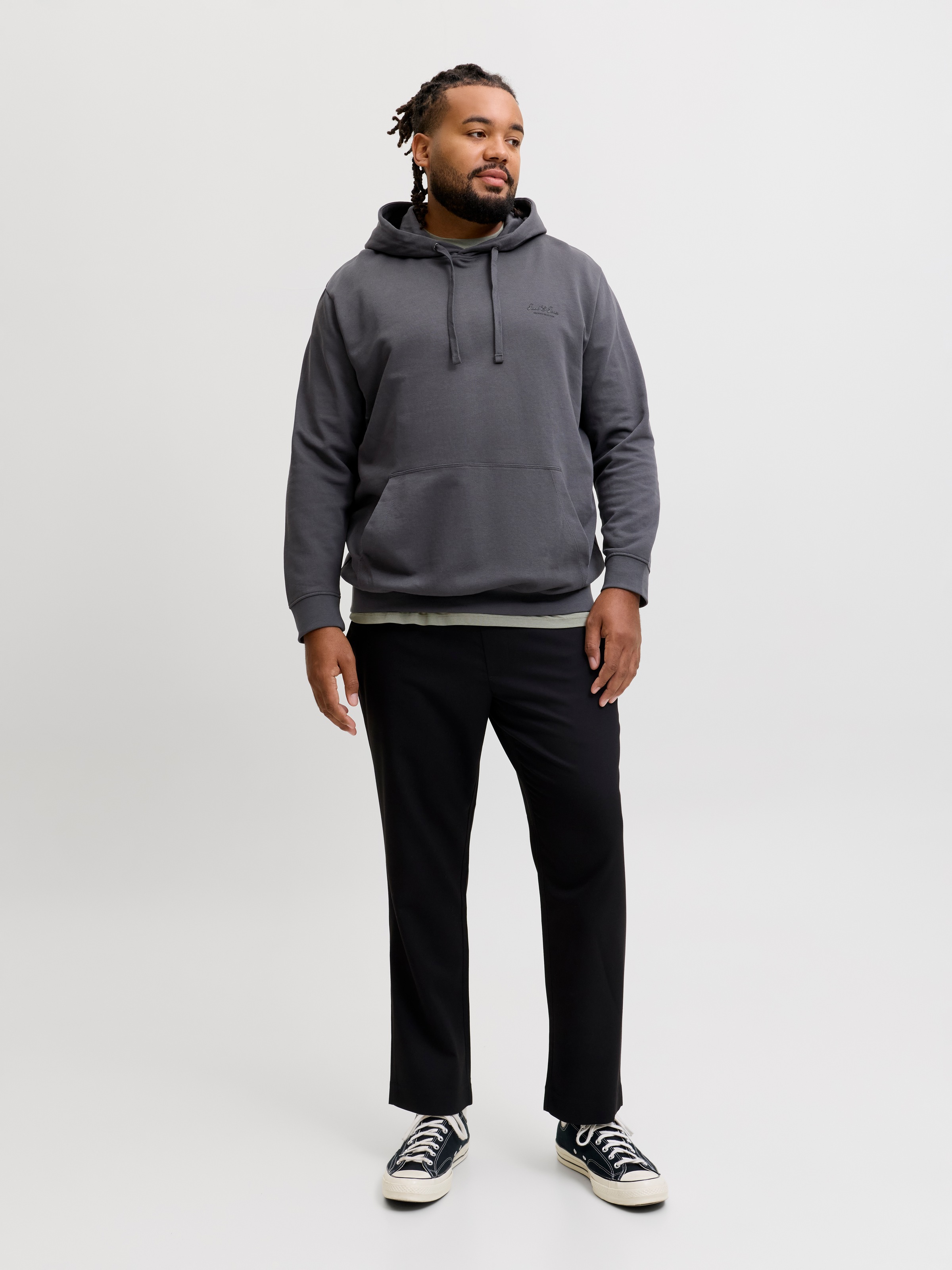 Jack & Jones PlusSize Kapuzensweatshirt »JJEARCHIVE GRAPHIC SWEAT HOOD SN PLS«, Baumwollmischung, regular fit
