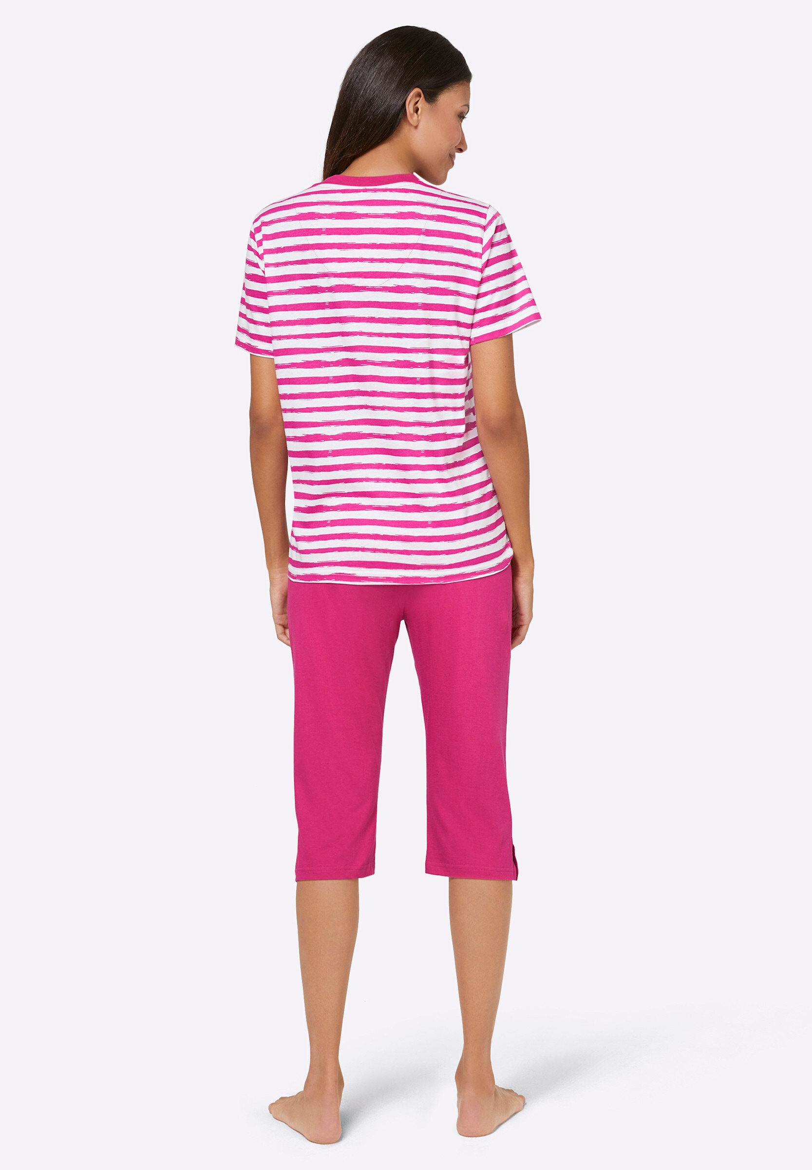 comtessa Capri-Pyjama »Capri-Anzüge Capri-Schlafanzüge in Single-Jersey-Qualität 2 Stück« 2 Stk.