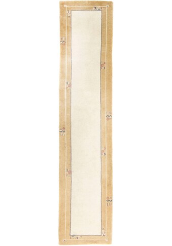 morgenland Wollteppich »Nepal Teppich handgeknüpft beige«, rechteckig, 14 mm Höhe,... kaufen