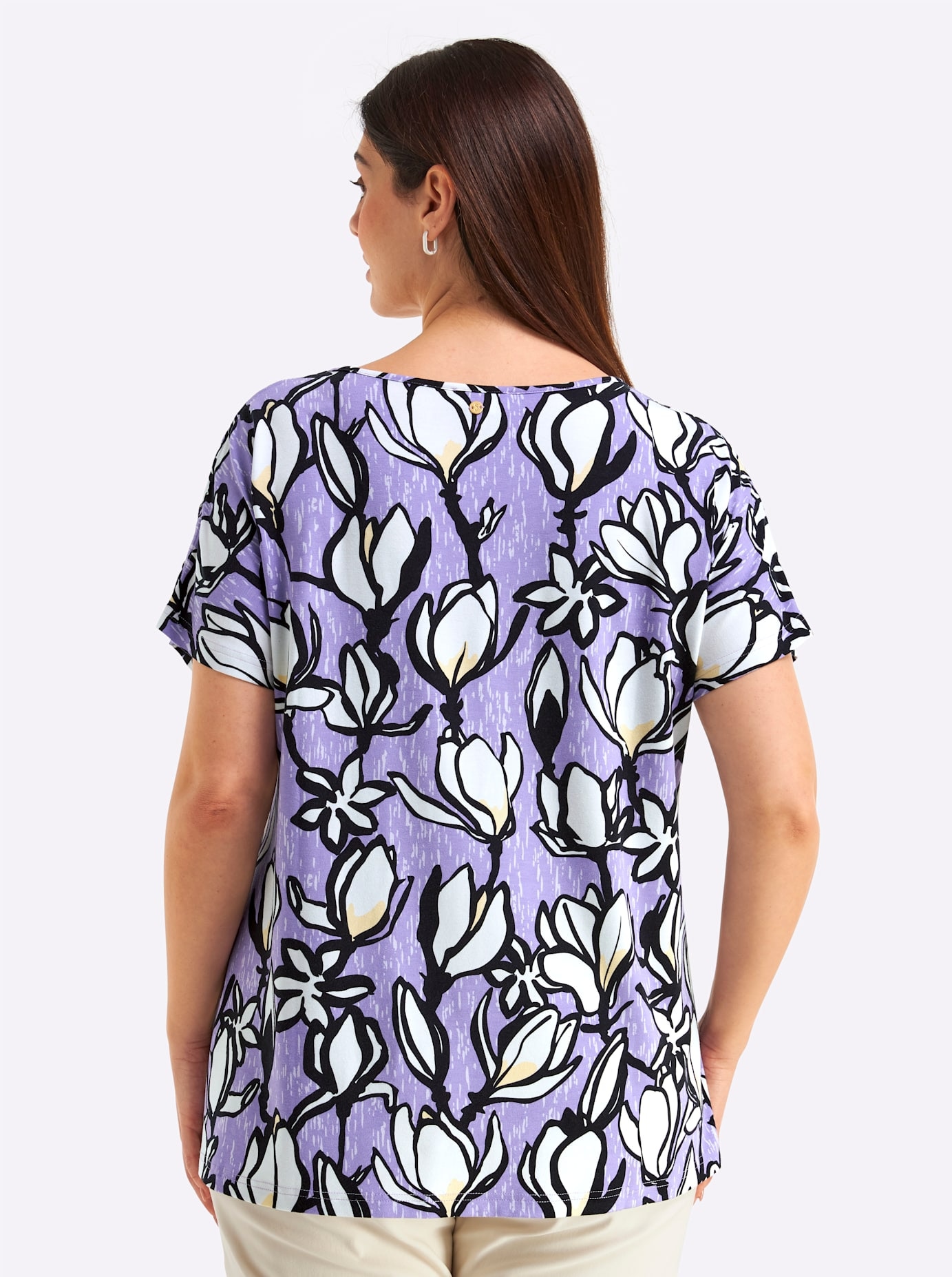Sheego V-Shirt »Kurzarm-Shirt« 1