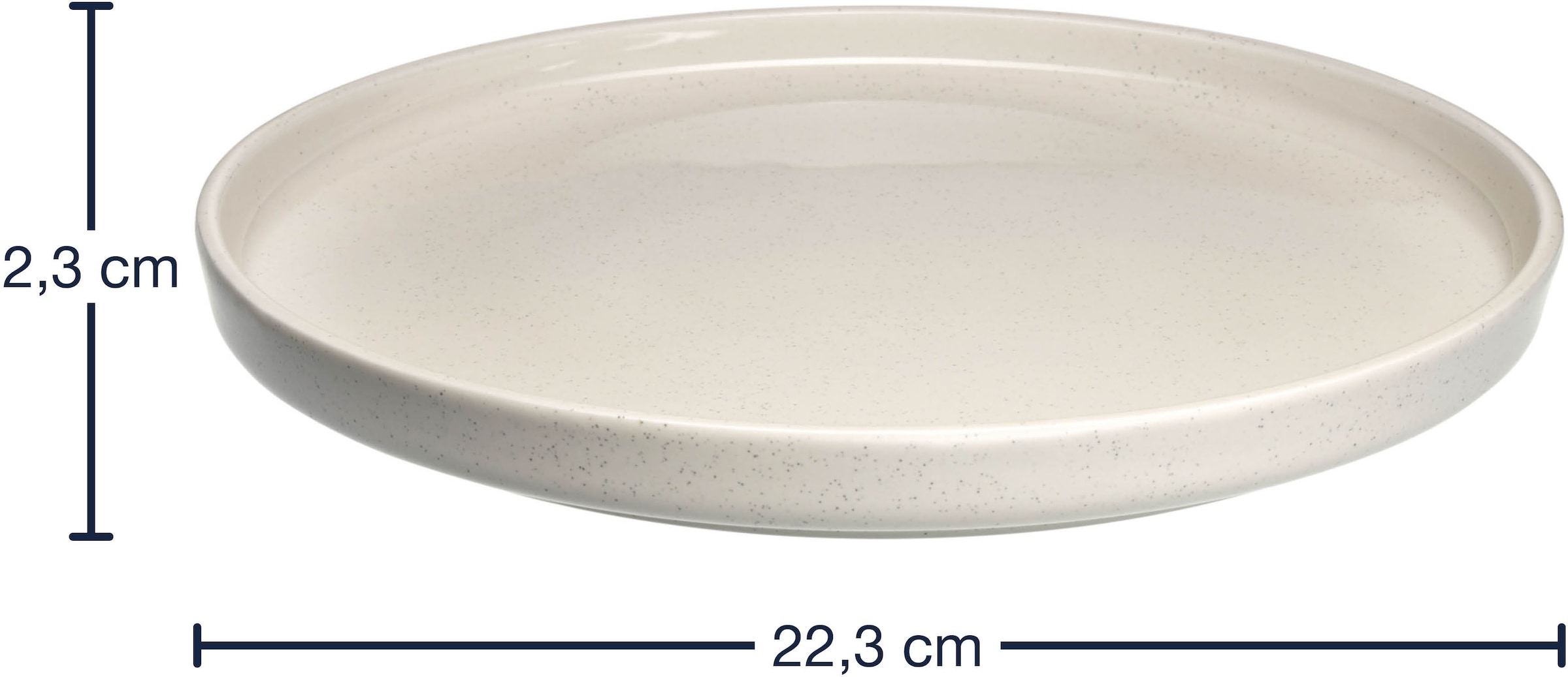 LEONARDO Teller-Set »Speiseteller ROMA, Keramikteller, ca. 22 cm, 6-teilig« Geschirr-Set, Service, spülmaschinengeeignet