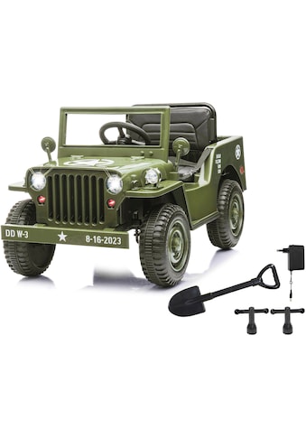 Elektro-Kinderauto »Ride-on Jeep Willys MB Army grün«, ab 3 Jahren, bis 25 kg,...