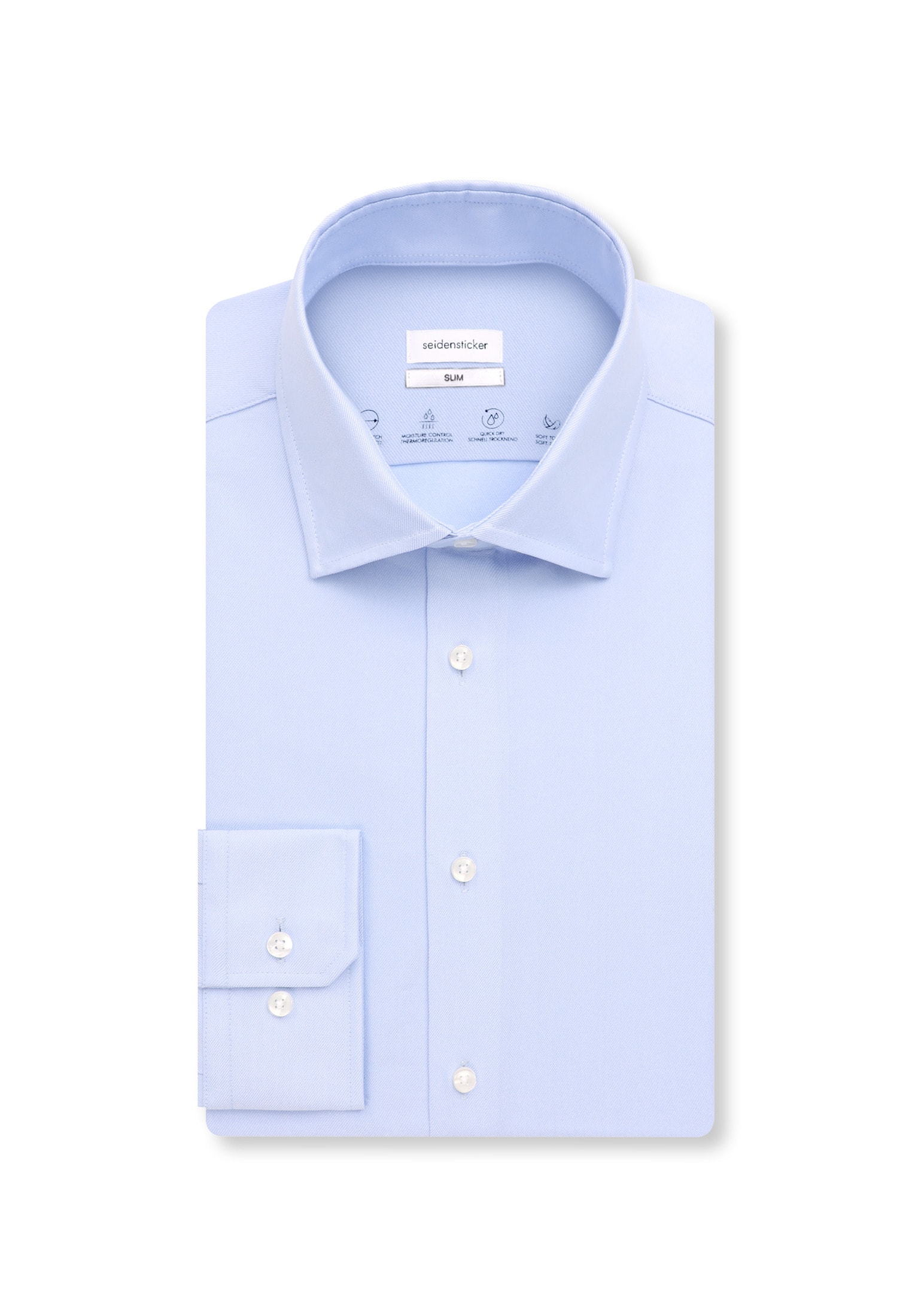 seidensticker Businesshemd »Schwarze Rose« Slim 1/1 Kentkragen Uni