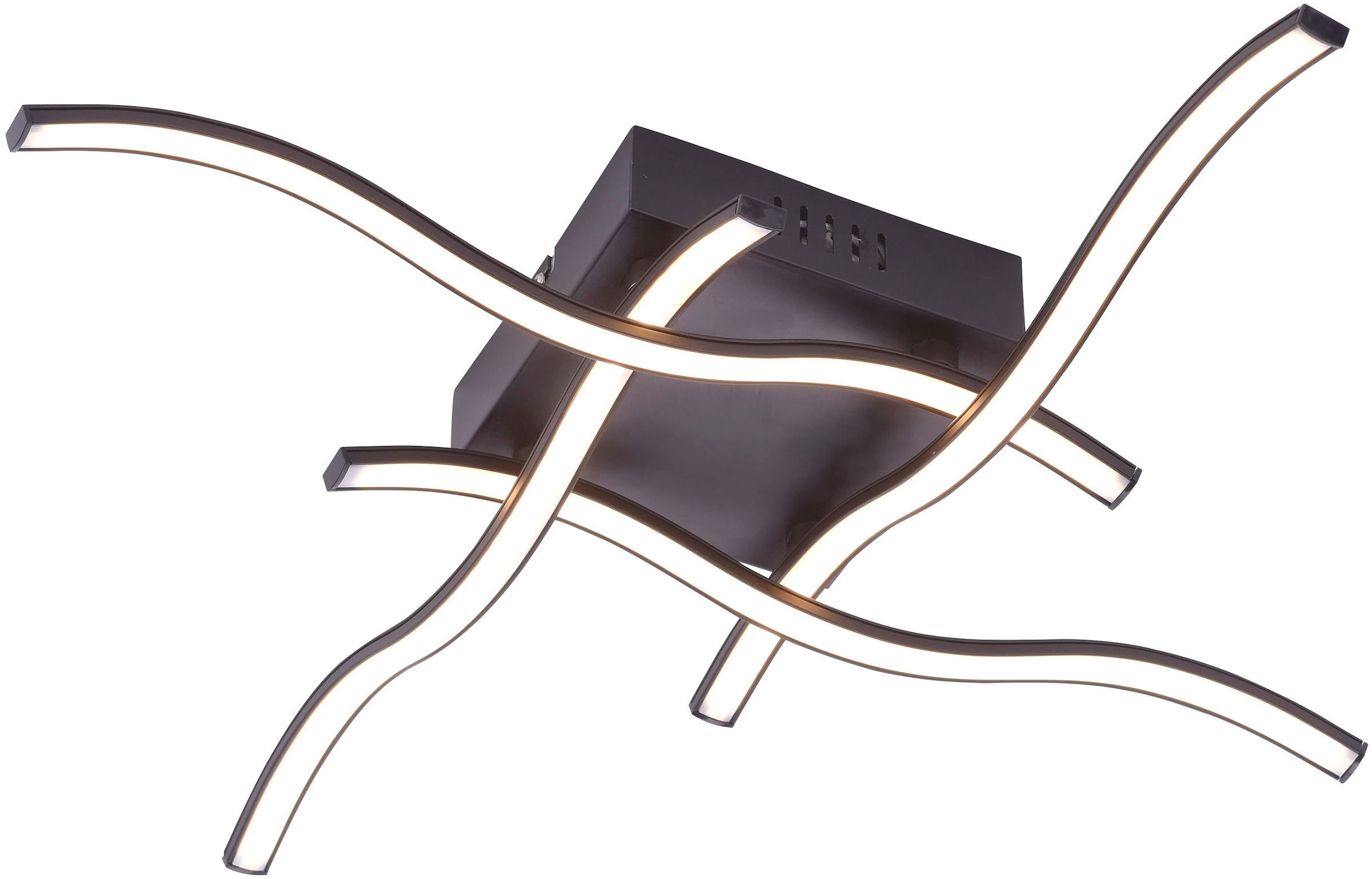 JUST LIGHT LED Deckenleuchte »WAVE« LED-Board 1 Stk. Warmweiß LED Deckenlampe