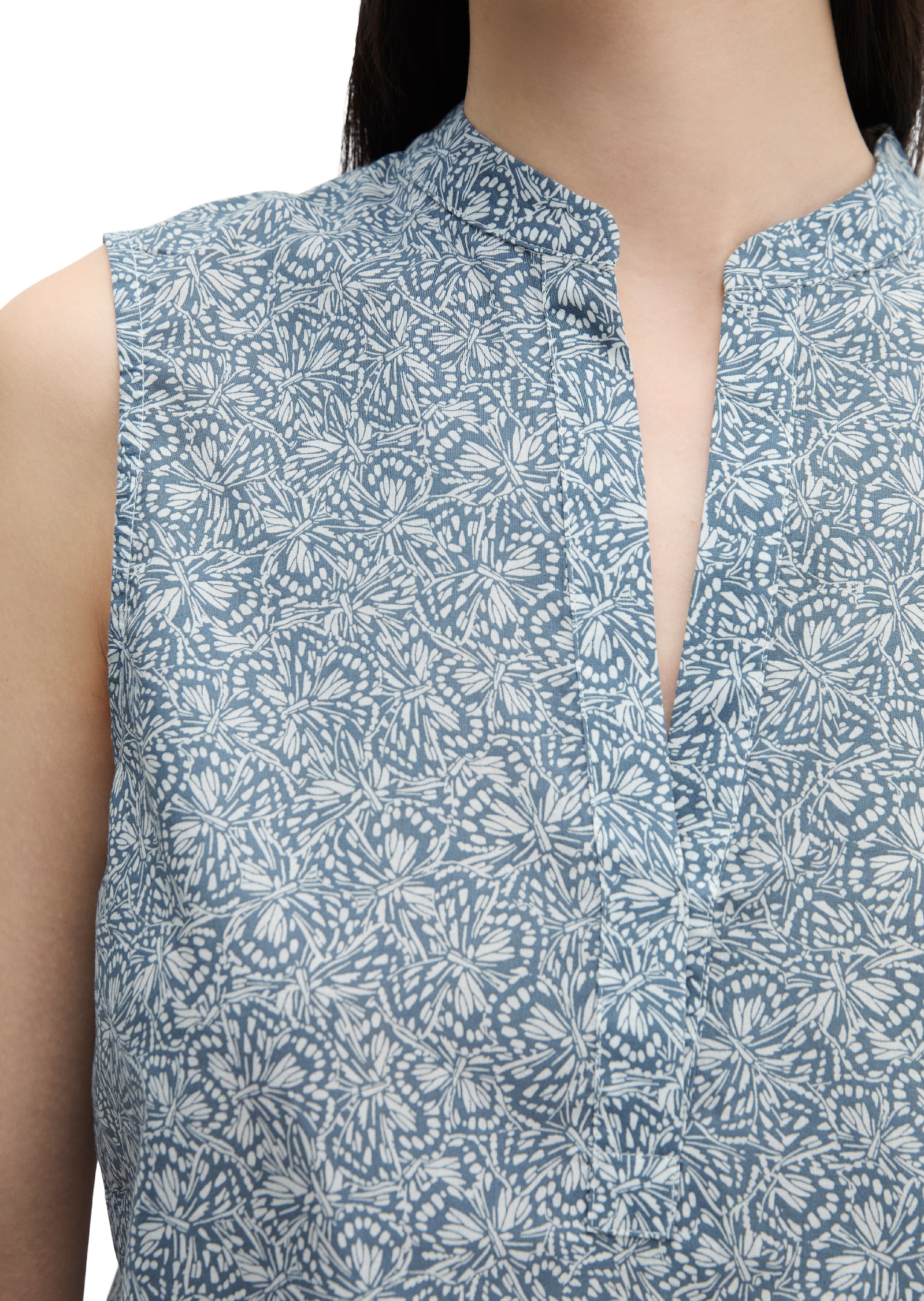 Marc O'Polo Blusentop loose aus bedrucktem Baumwoll-Voile