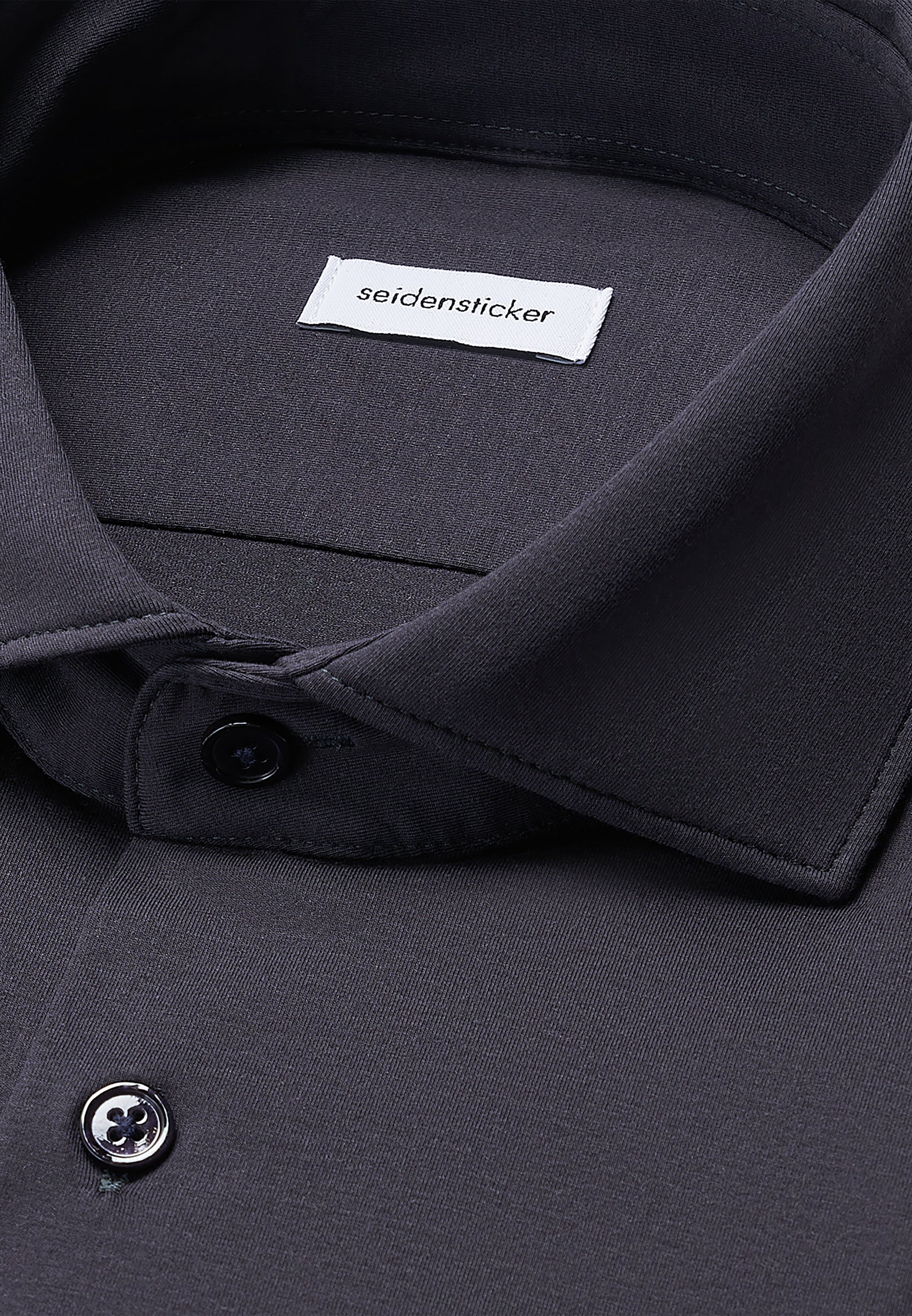 seidensticker Businesshemd »Schwarze Rose«, Shaped 1/1 Kentkragen Uni