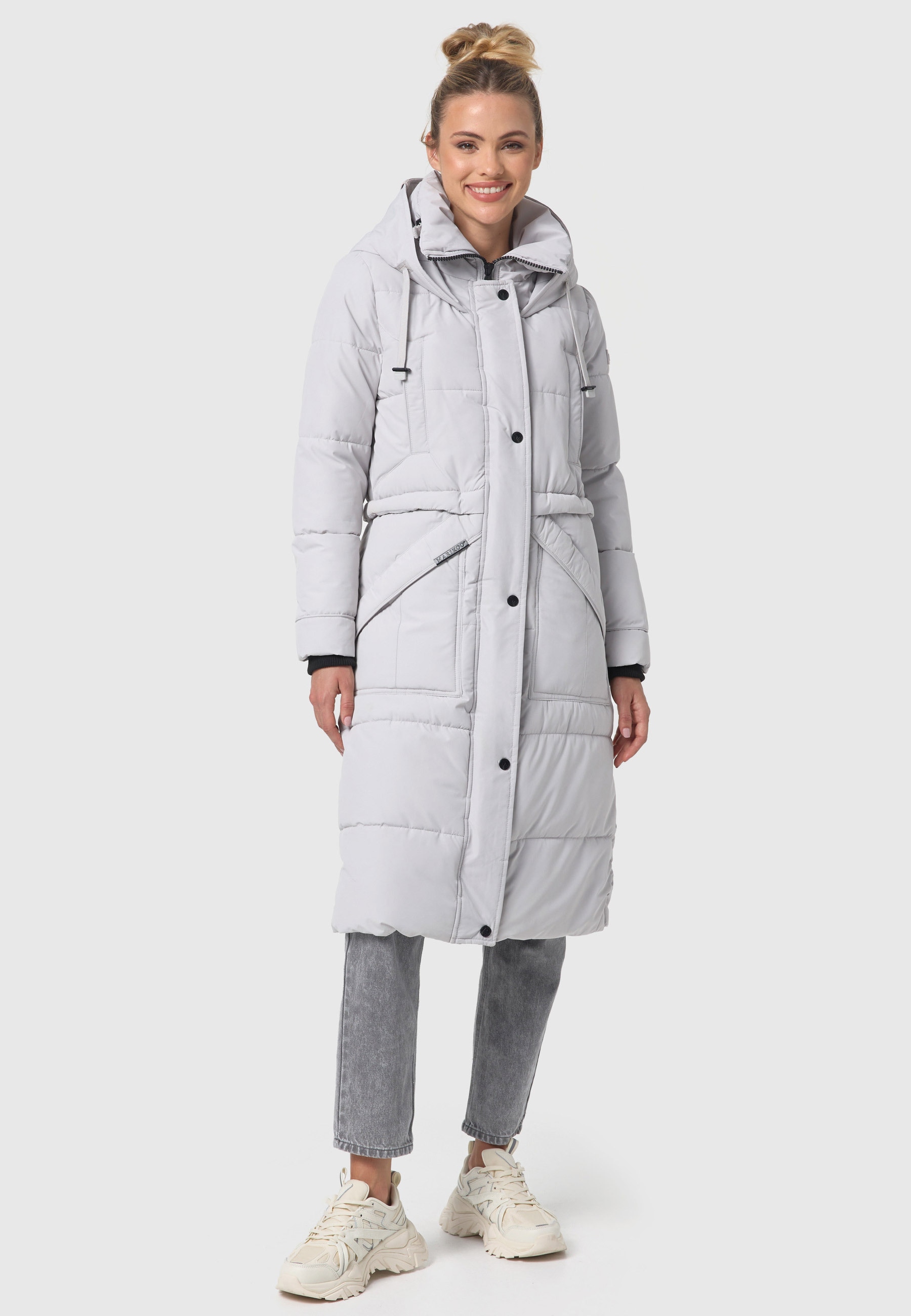 Marikoo Winterjacke »Marikoo Ayumii Damen lange Winter Steppjacke B948«