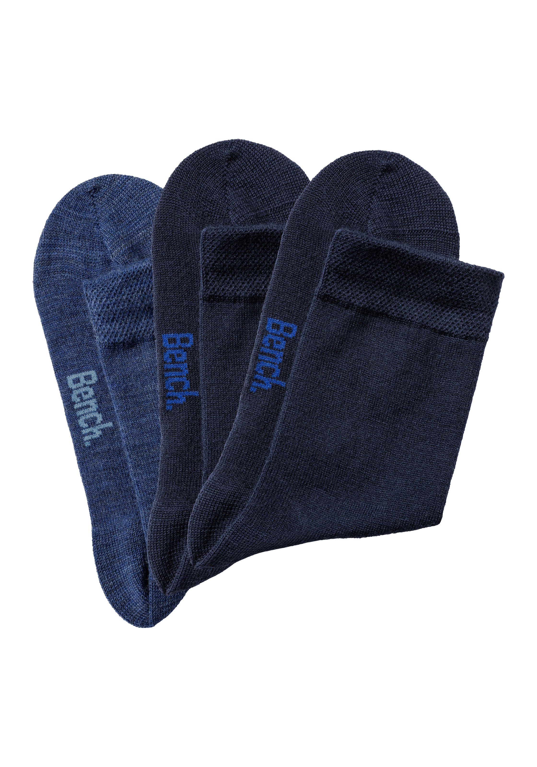 Bench. Socken, (Packung, 3 Paar), aus flauschigem Material mit hohem Wollanteil