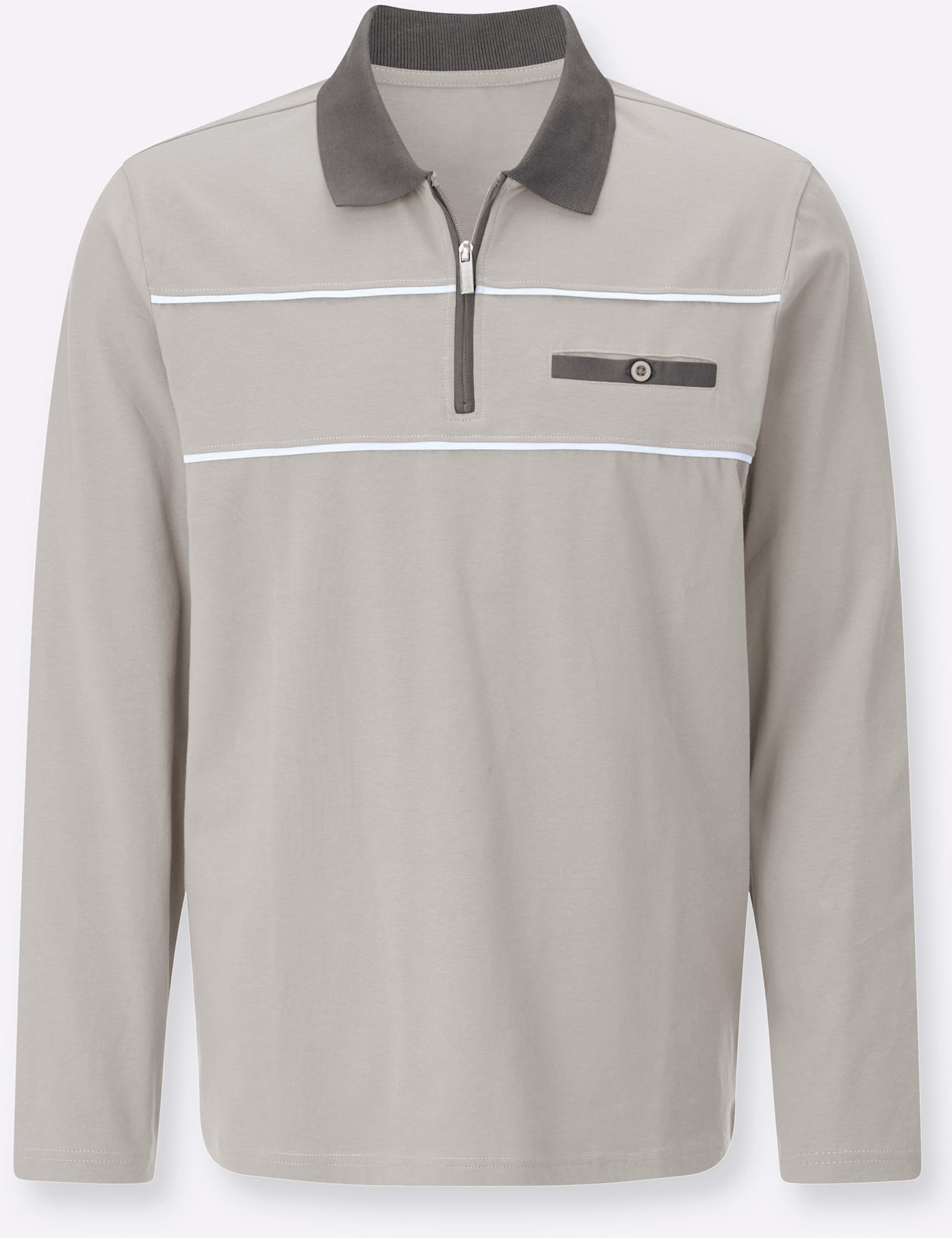Classic Poloshirt »Langarm-Poloshirt« 1