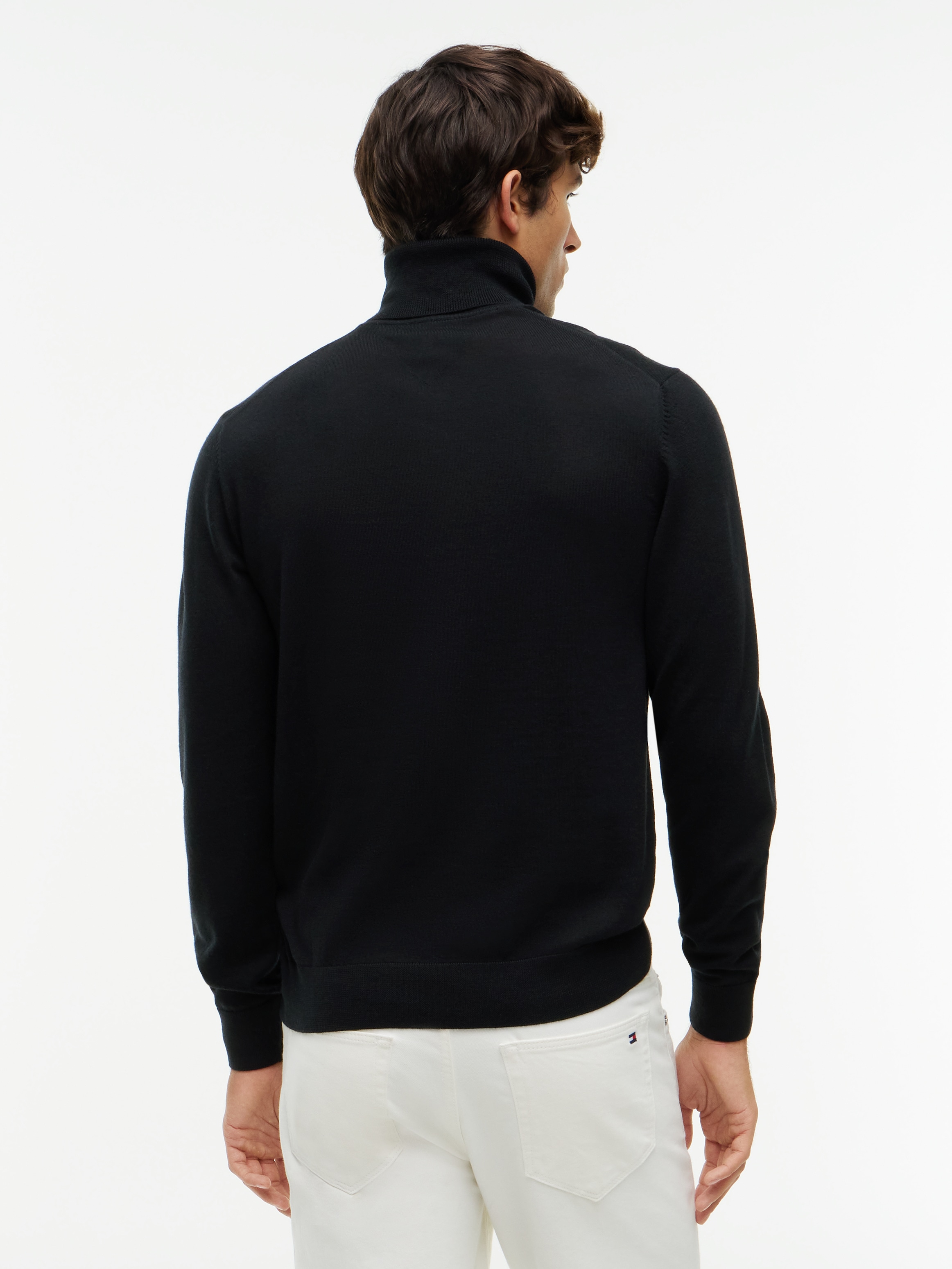 Tommy Hilfiger Rollkragenpullover »NY MERINO ROLL NECK« aus reiner Wolle