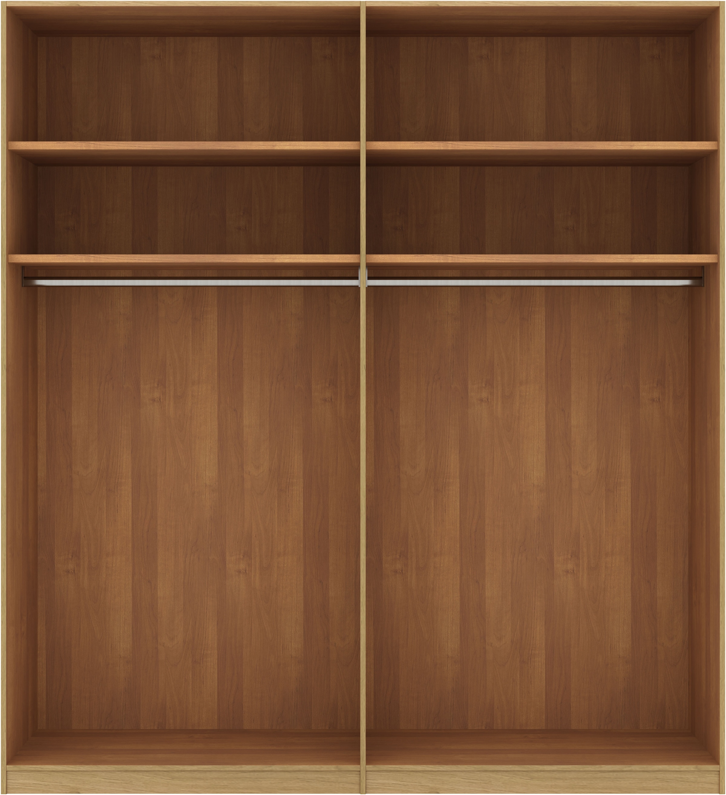 Musterring Drehtürenschrank »Savona, Kleiderschrank, Schrank, Garderobe, teilmassiv Eiche«, (mit Türdämpfern, in 5 Breiten & 2 Höhen, extra Böden, MADE IN GERMANY), Türen in Bianco-Eiche massiv, mit Querriegel, verschiedene Größen