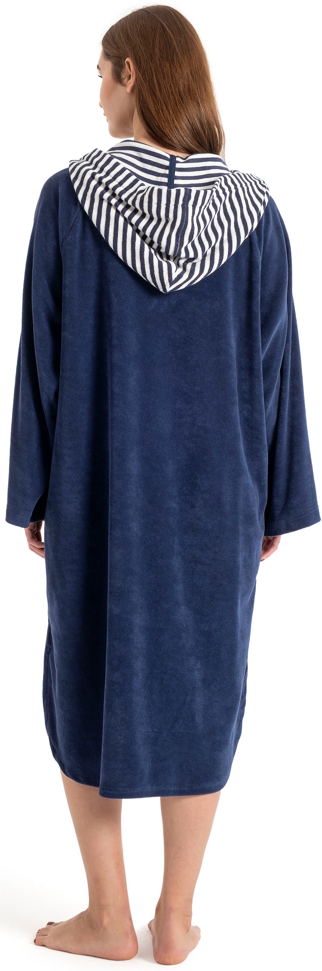 KangaROOS Badeponcho »Dalia Surfponcho, ideal für Sauna, Spa & im Urlaub« 1 Stk. weich, Uni-Farben mit Streifen, leicht, Unisex, für Damen und Herren