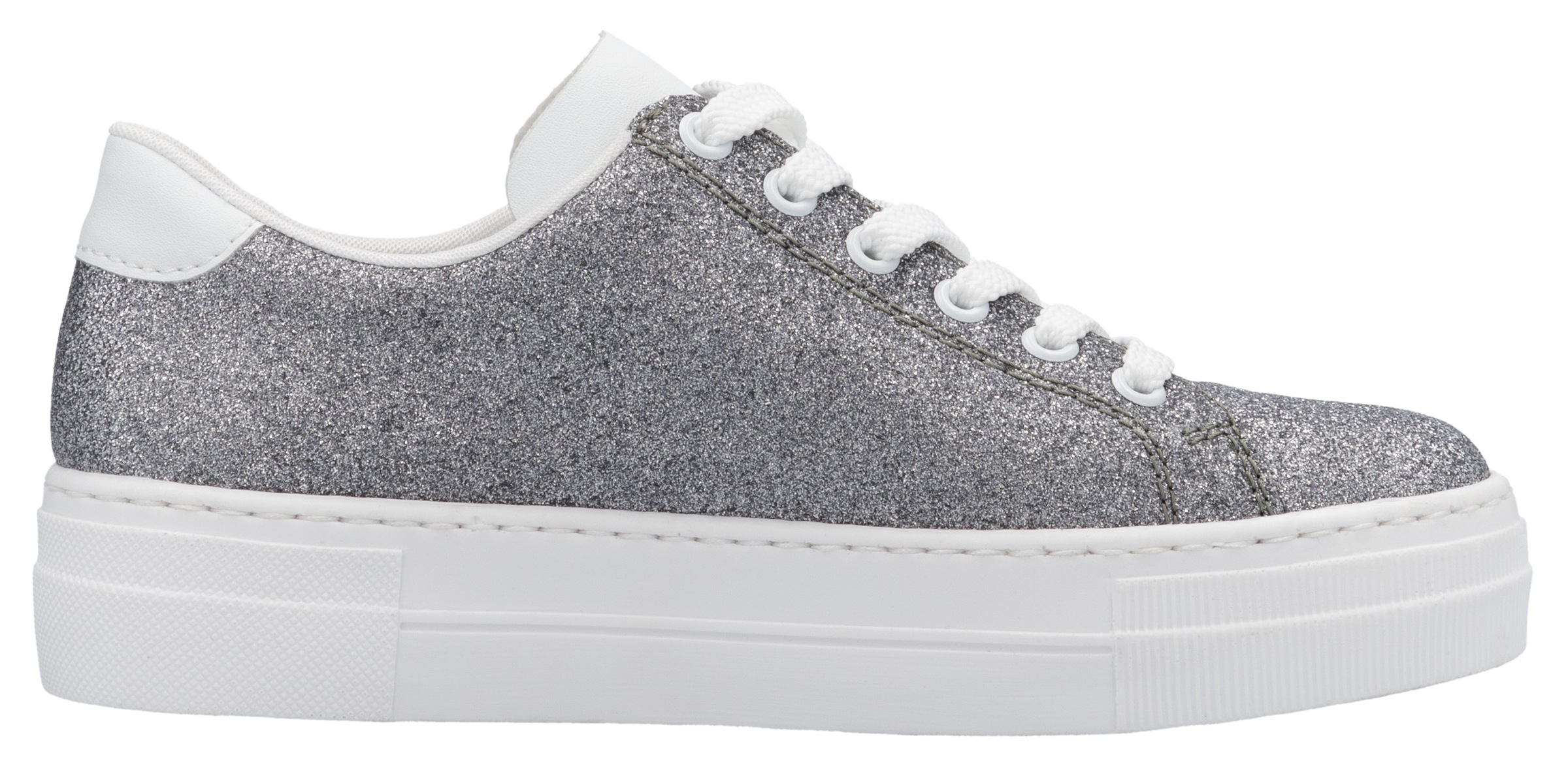 Rieker Sneaker, Freizeitschuh, Halbschuh, Schnürschuh mit Plateausohle
