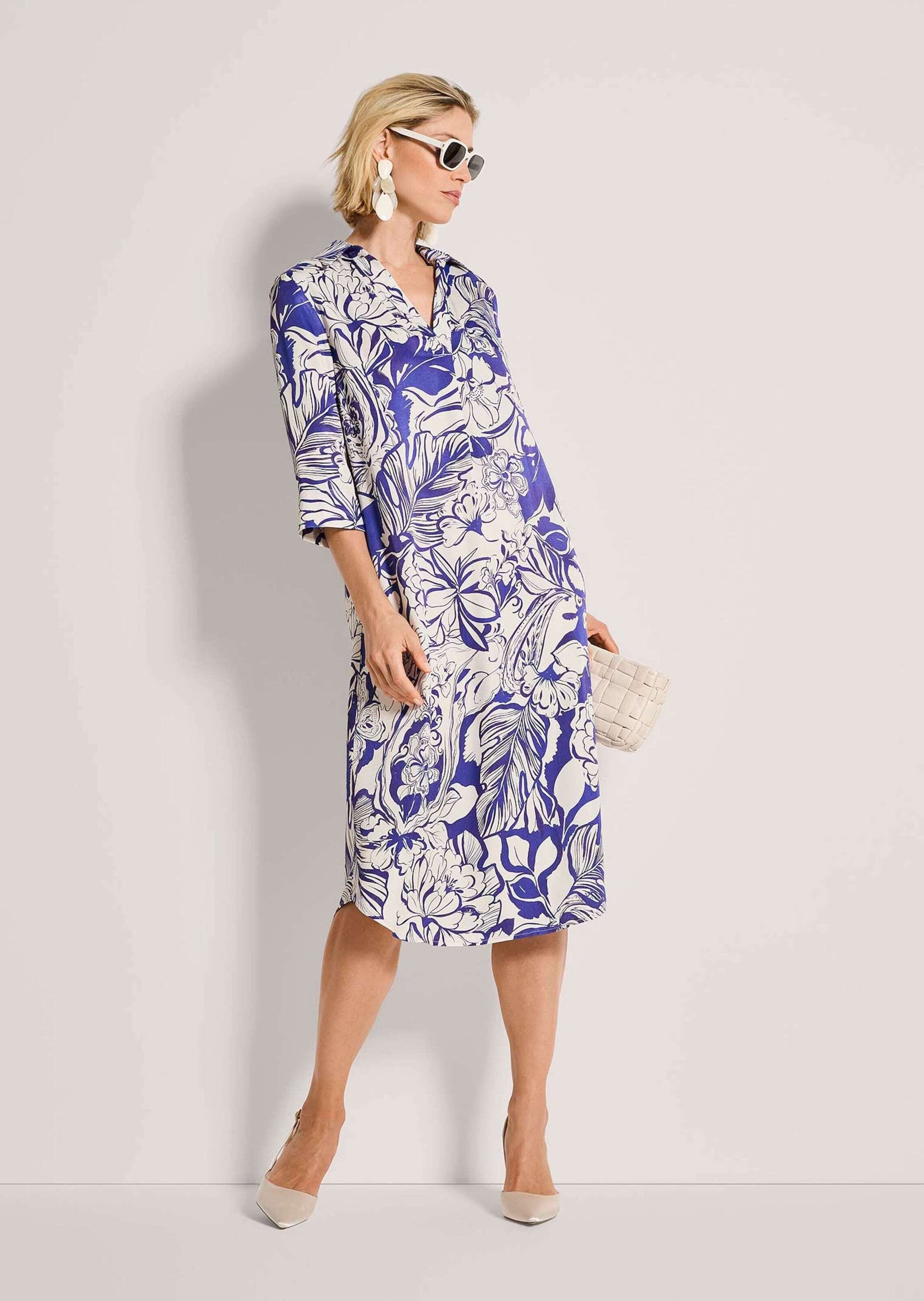 MADELEINE Midikleid »Hemdkleid Viskosekleid mit floralem Design«