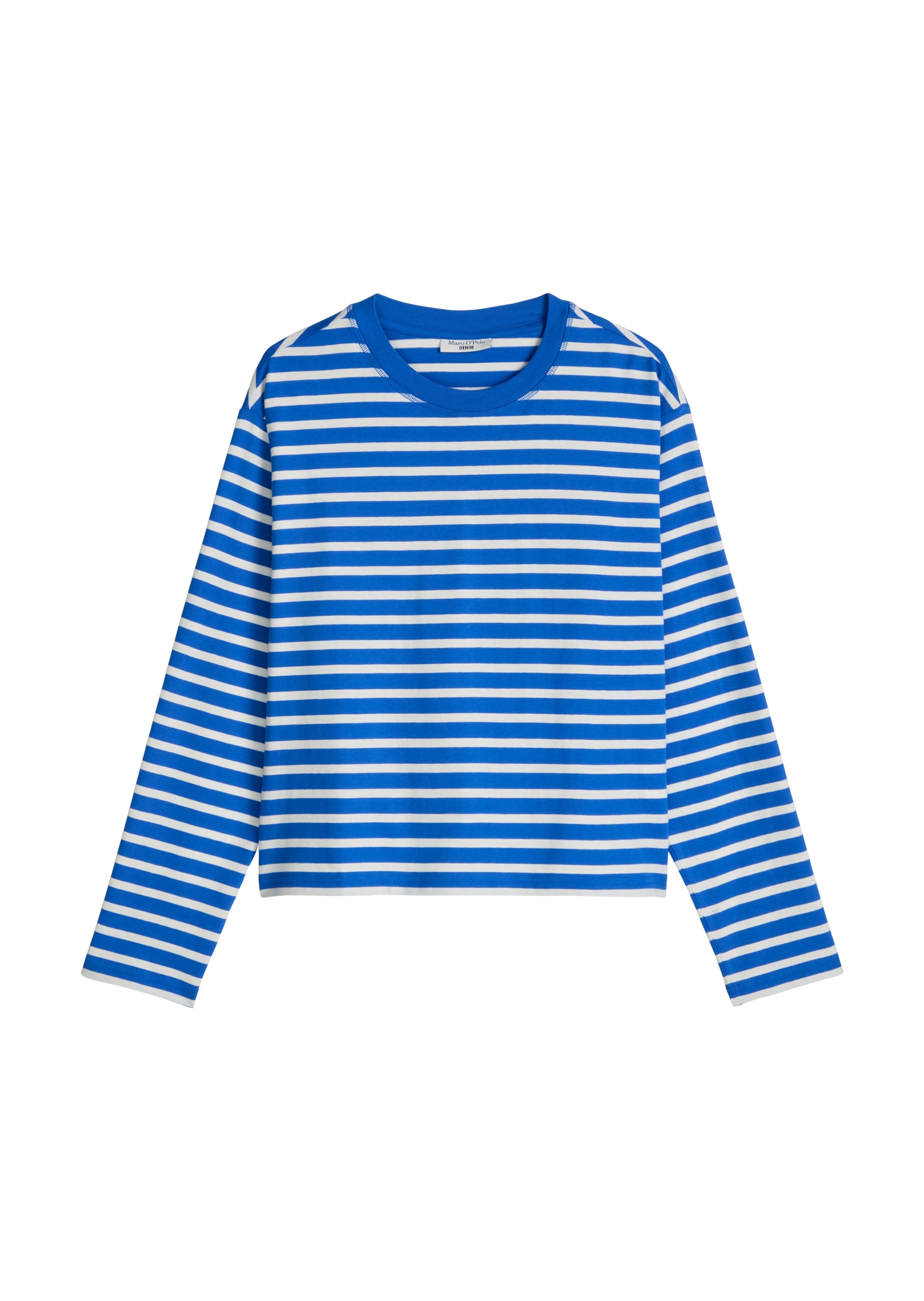 Marc O'Polo DENIM Longsleeve regular fit, aus Heavy Slub Jersey, Rundhals