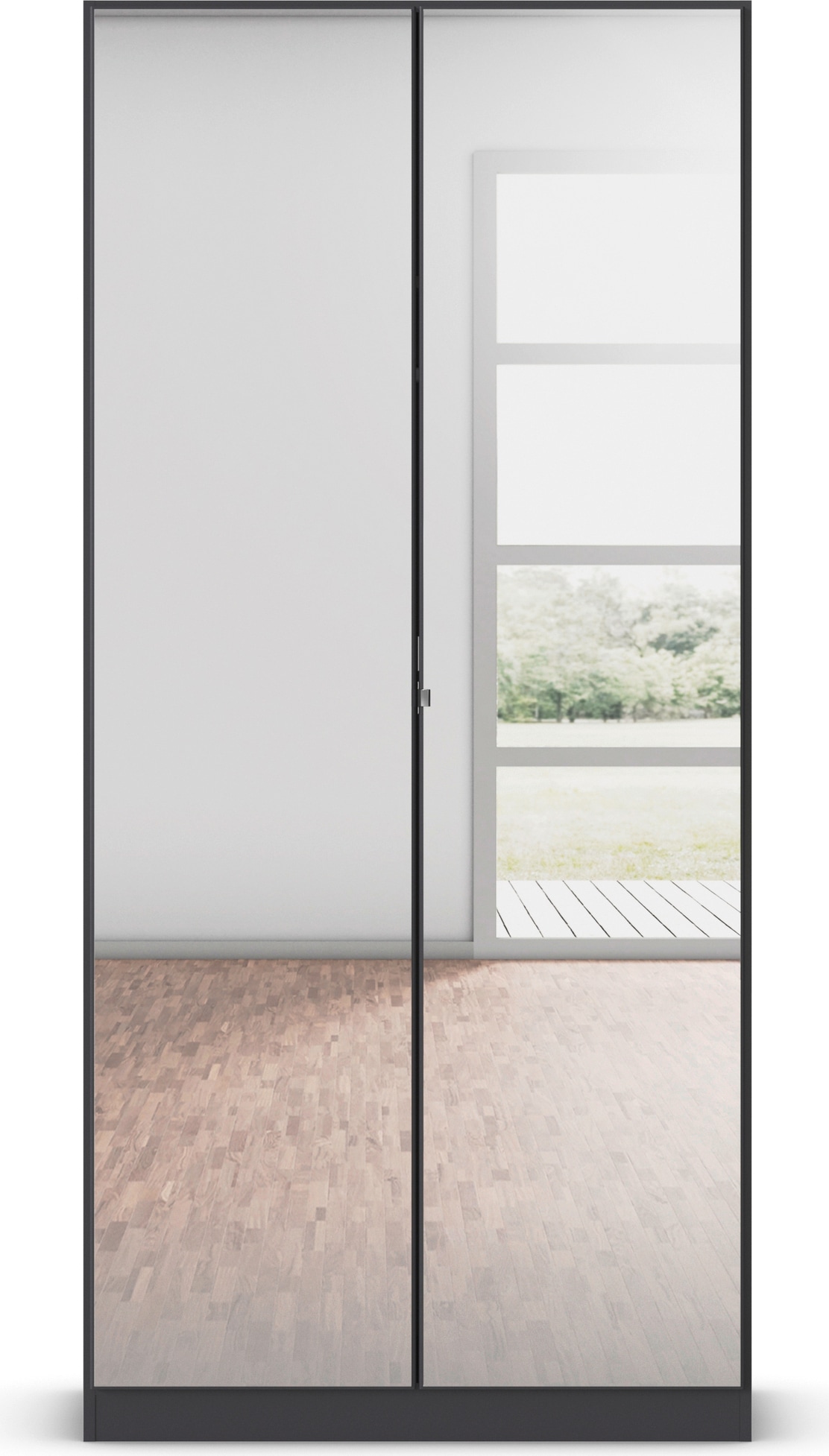 rauch Drehtürenschrank »Reflect« mit Spiegelfront, inkl. praktischer Inneneinteilung