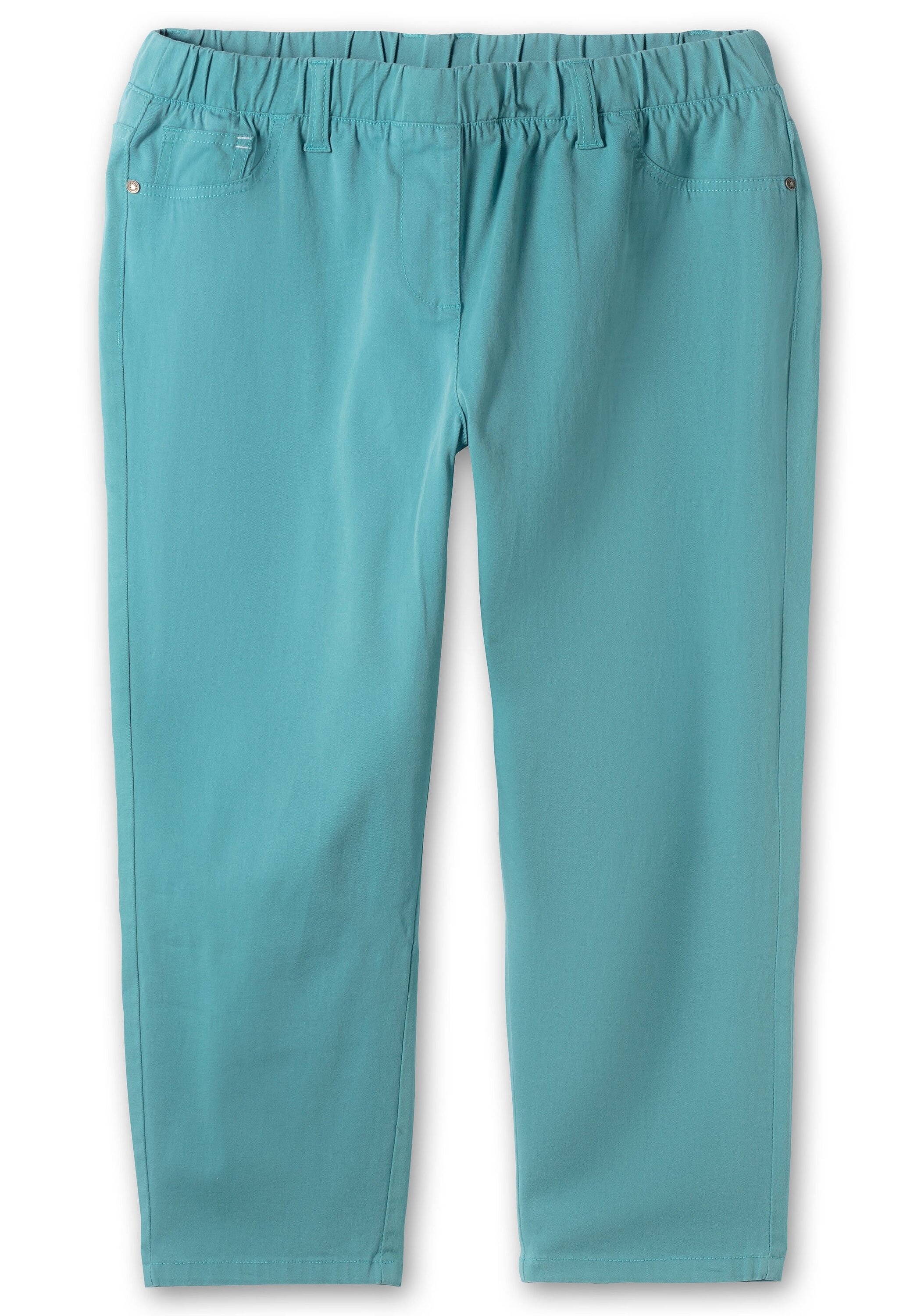 Sheego 7/8-Hose »Schmale 7/8-Hose mit Gummibund, aus elastischem Twill«