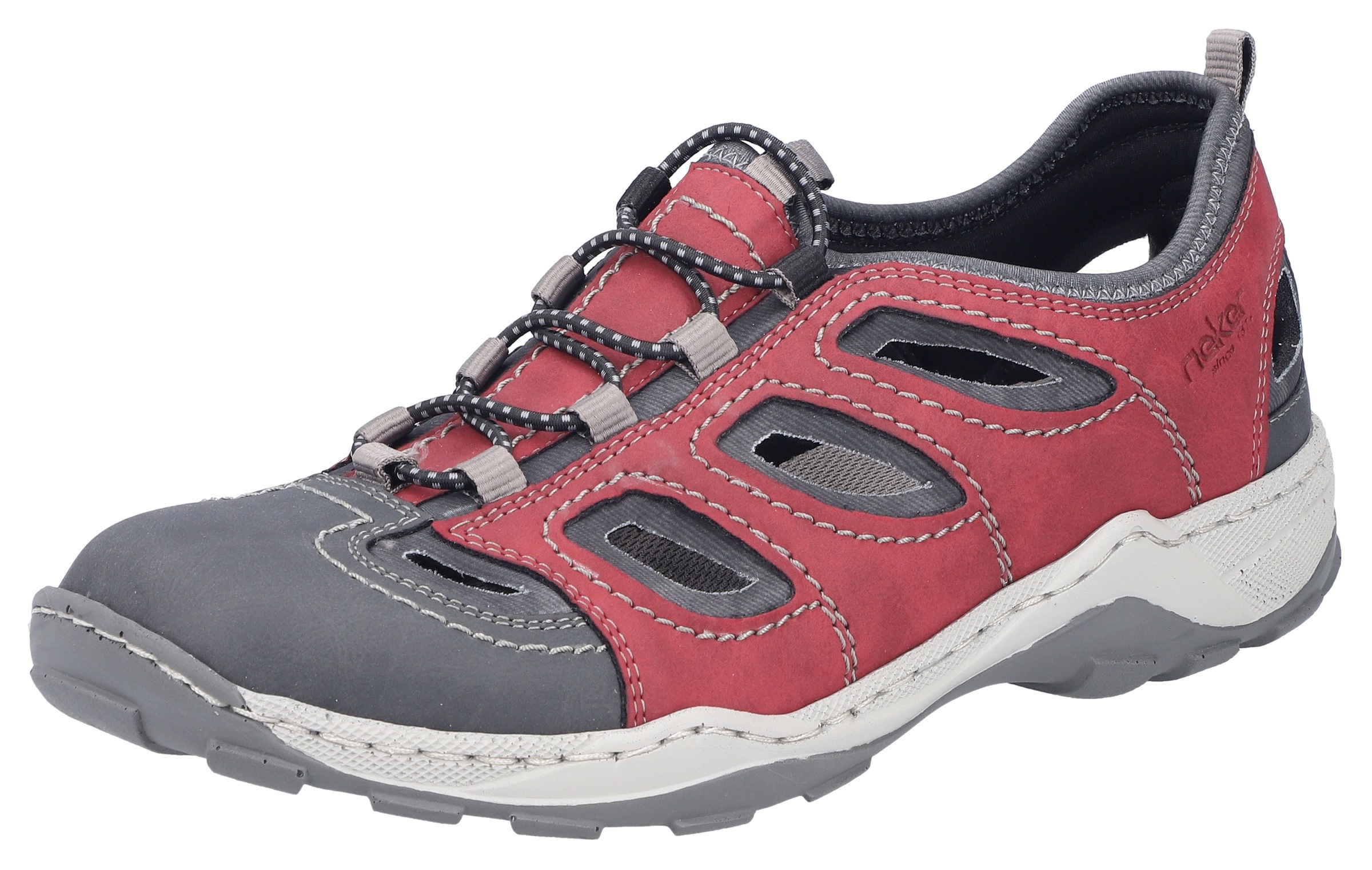 Rieker Slipper  Trekking Schuh, Sandale, Sommerschuh mit praktischem Gummizug