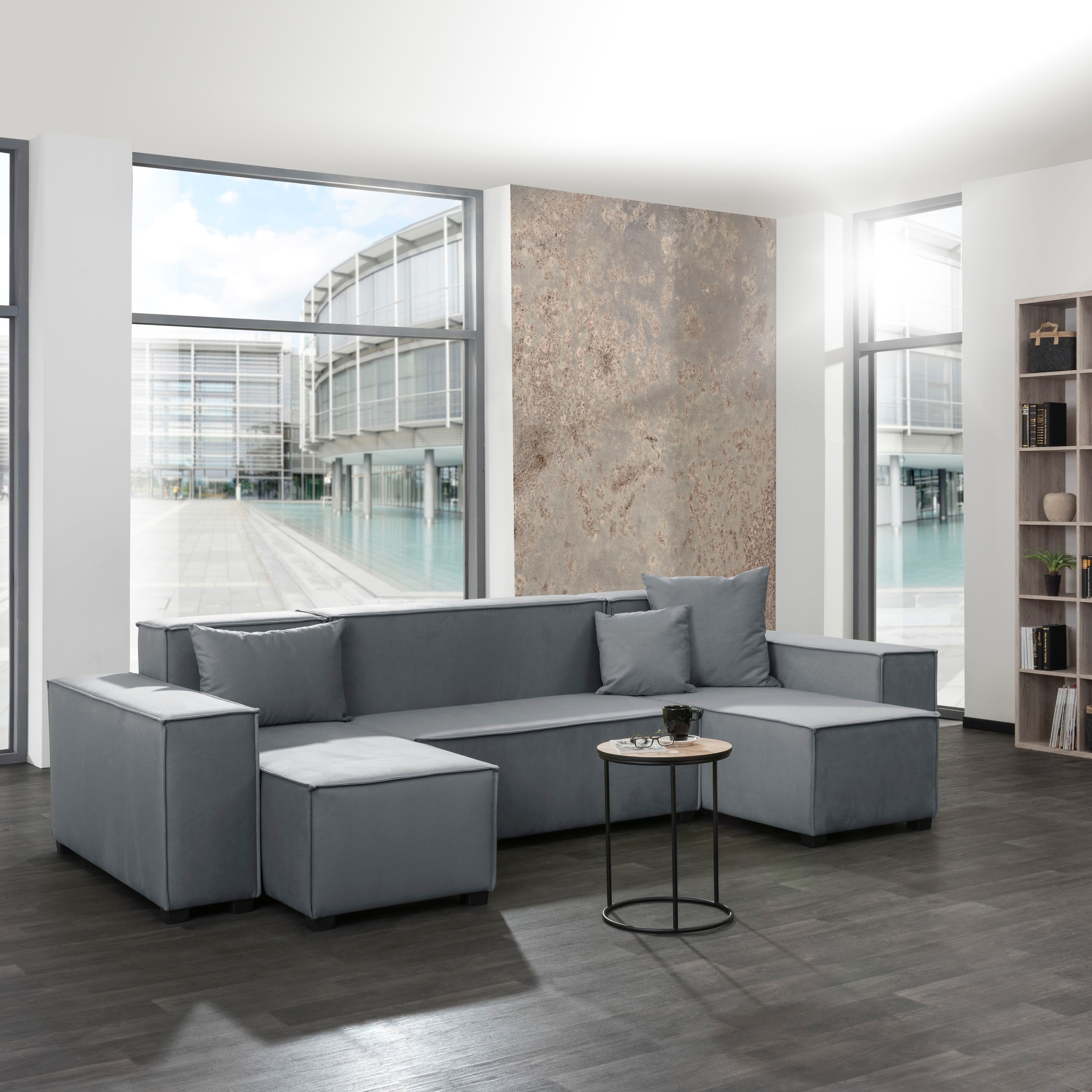 Max Winzer® Wohnlandschaft »MOVE«, (Set), Sofa-Set 06 aus 8 Sitz-Elementen, inklusive 3 Zierkissen, kombinierbar