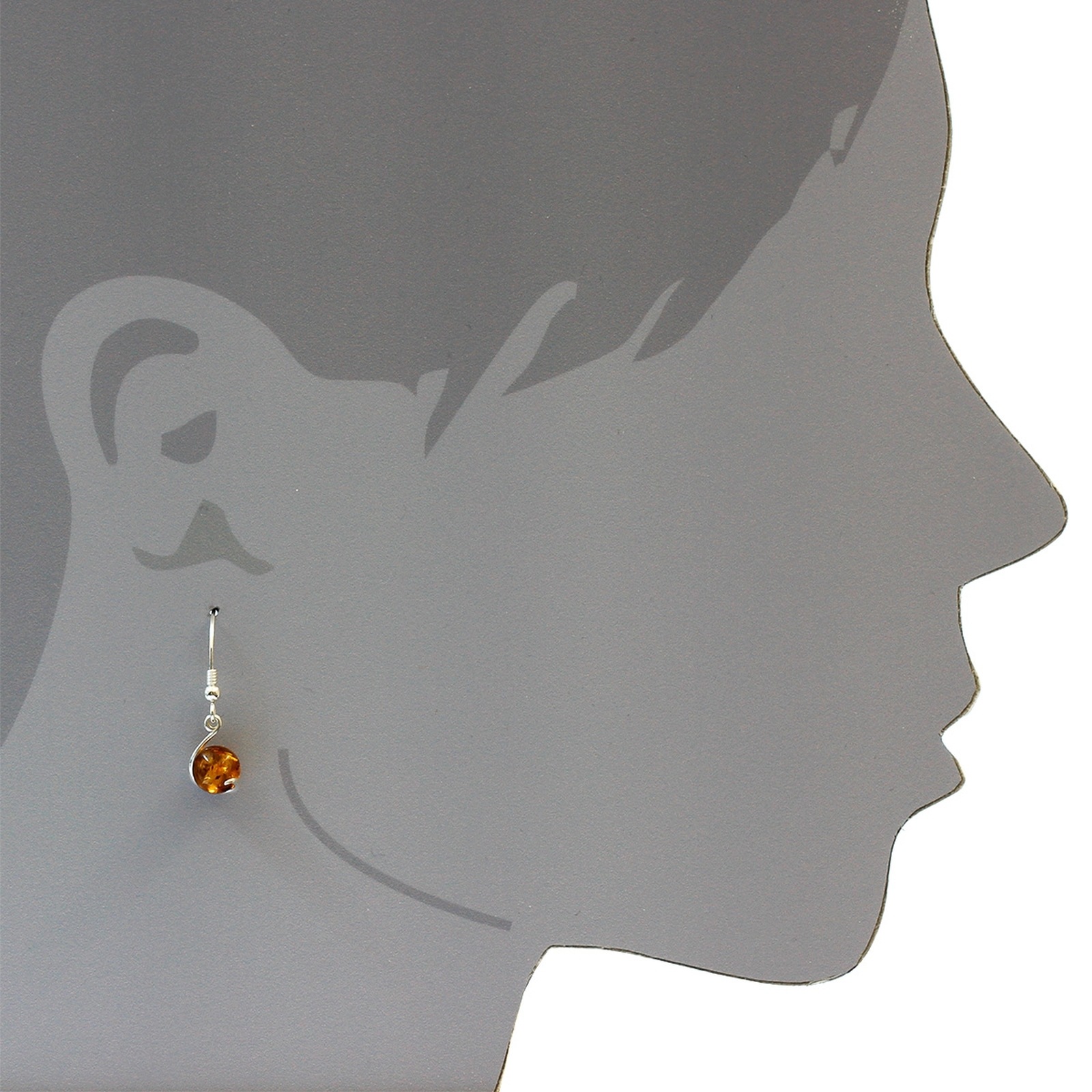 OSTSEE-SCHMUCK Paar Ohrhänger »- Nikola - Silber 925/000 - Bernstein«
