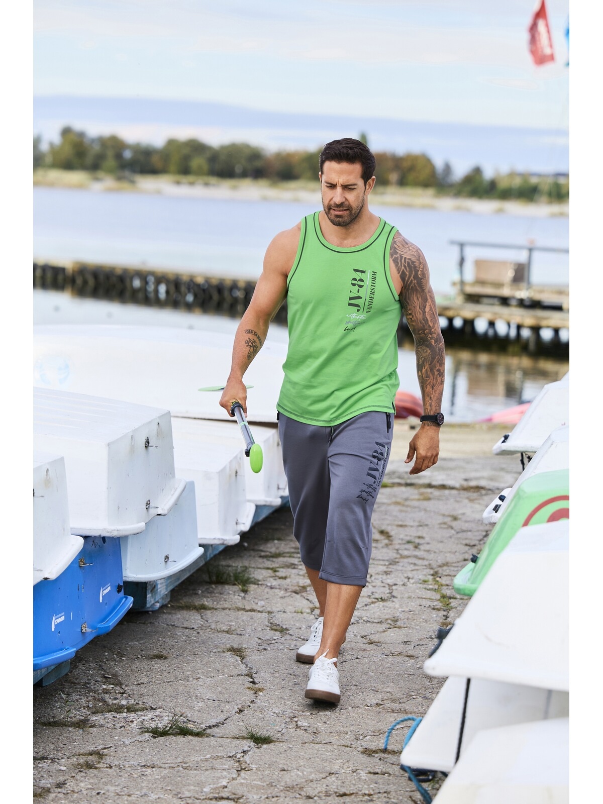 Jan Vanderstorm Muskelshirt »Doppelpack Tanktop FINDOWIN«