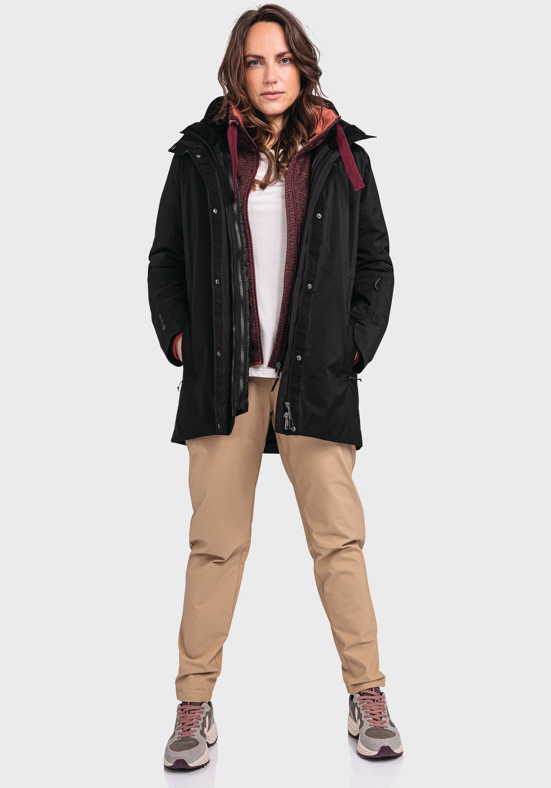 Schöffel Doppeljacke »3in1 Parka Barth L«, mit Kapuze