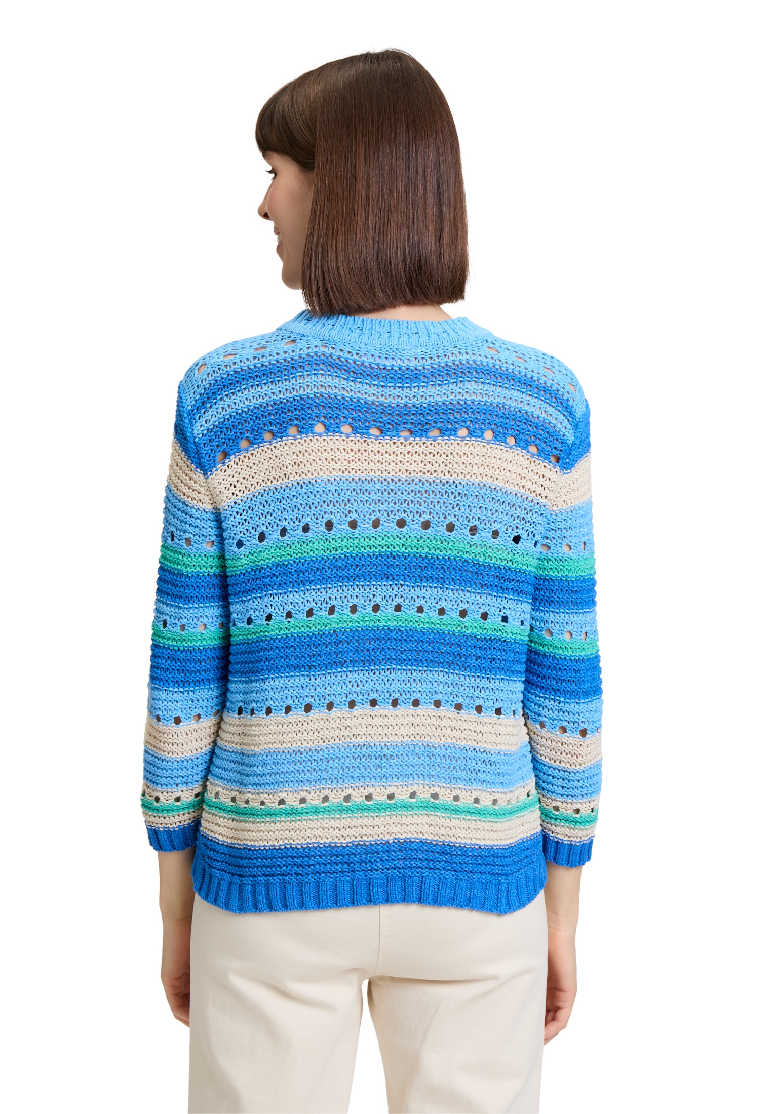 Betty Barclay Rundhalspullover »Grobstrick-Pullover mit Ringel«