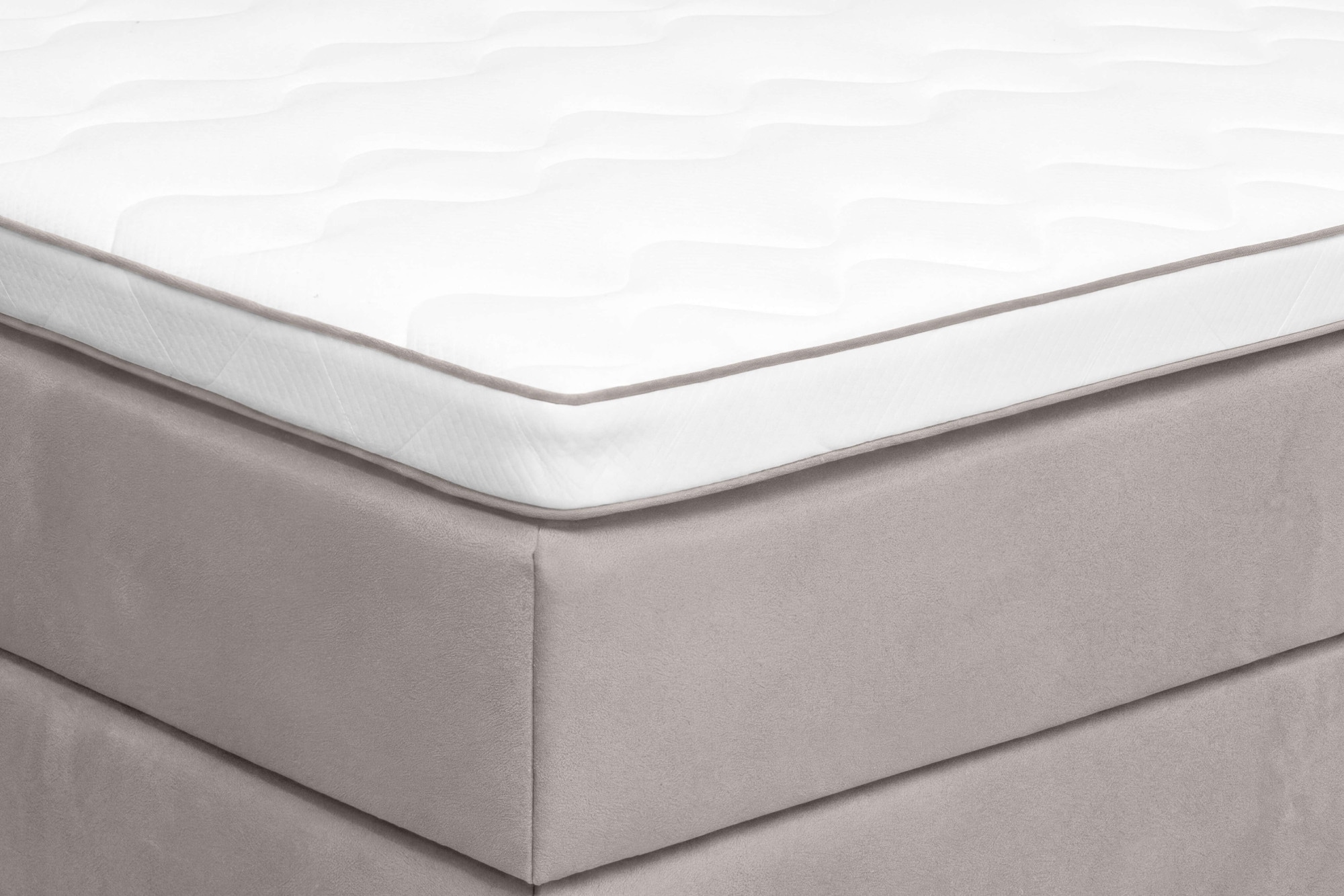 OTTO home Boxspringbett »Alleea, Doppelbett, Polsterbett, Federkernbett, Komforbett, 160/180 cm« inkl. Topper, zwei Bettkästen, Taschen-Federkernmatratze, Härtegrad 3