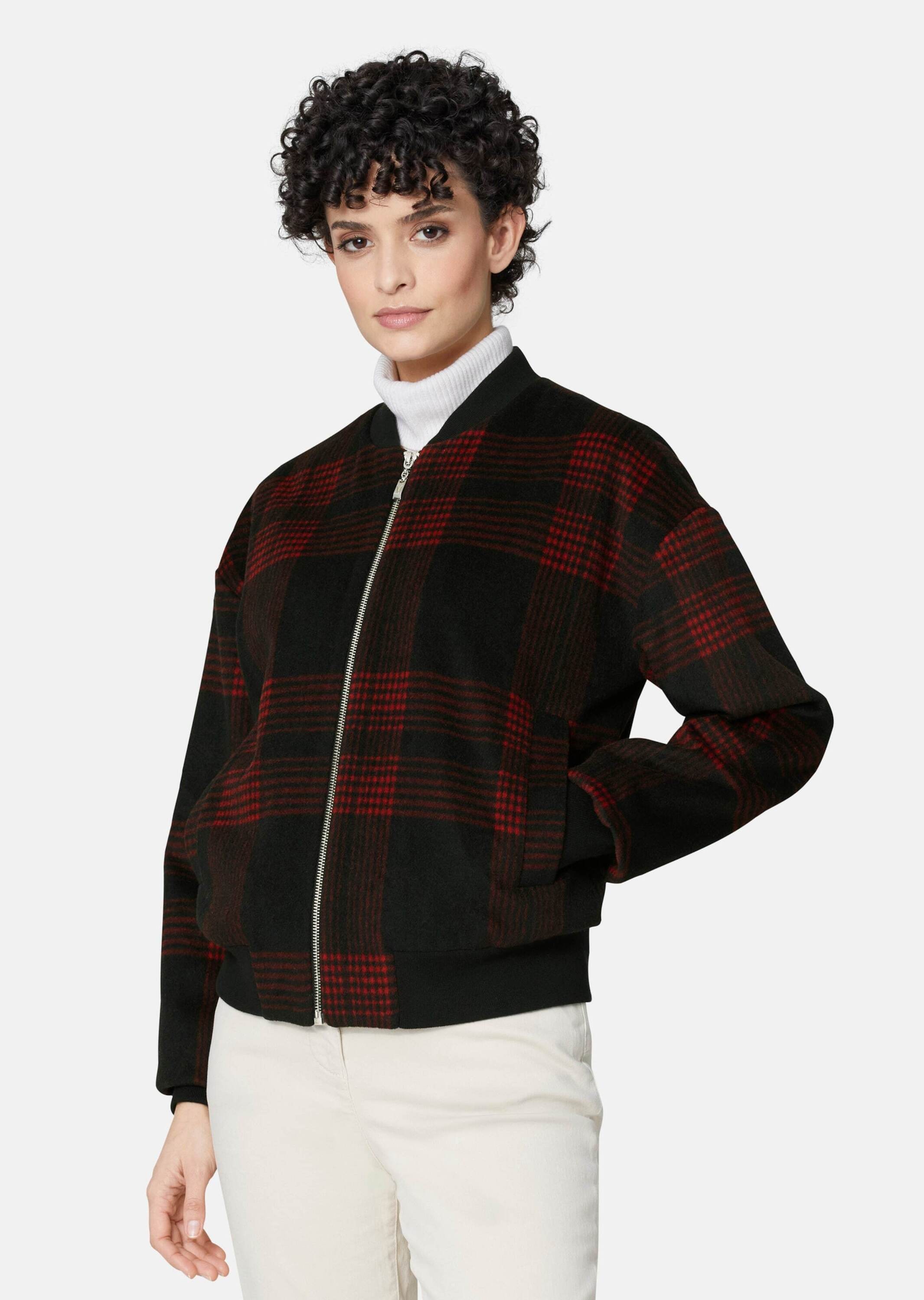MADELEINE Outdoorjacke »Jacke Bomberjacke mit coolem Karomuster«