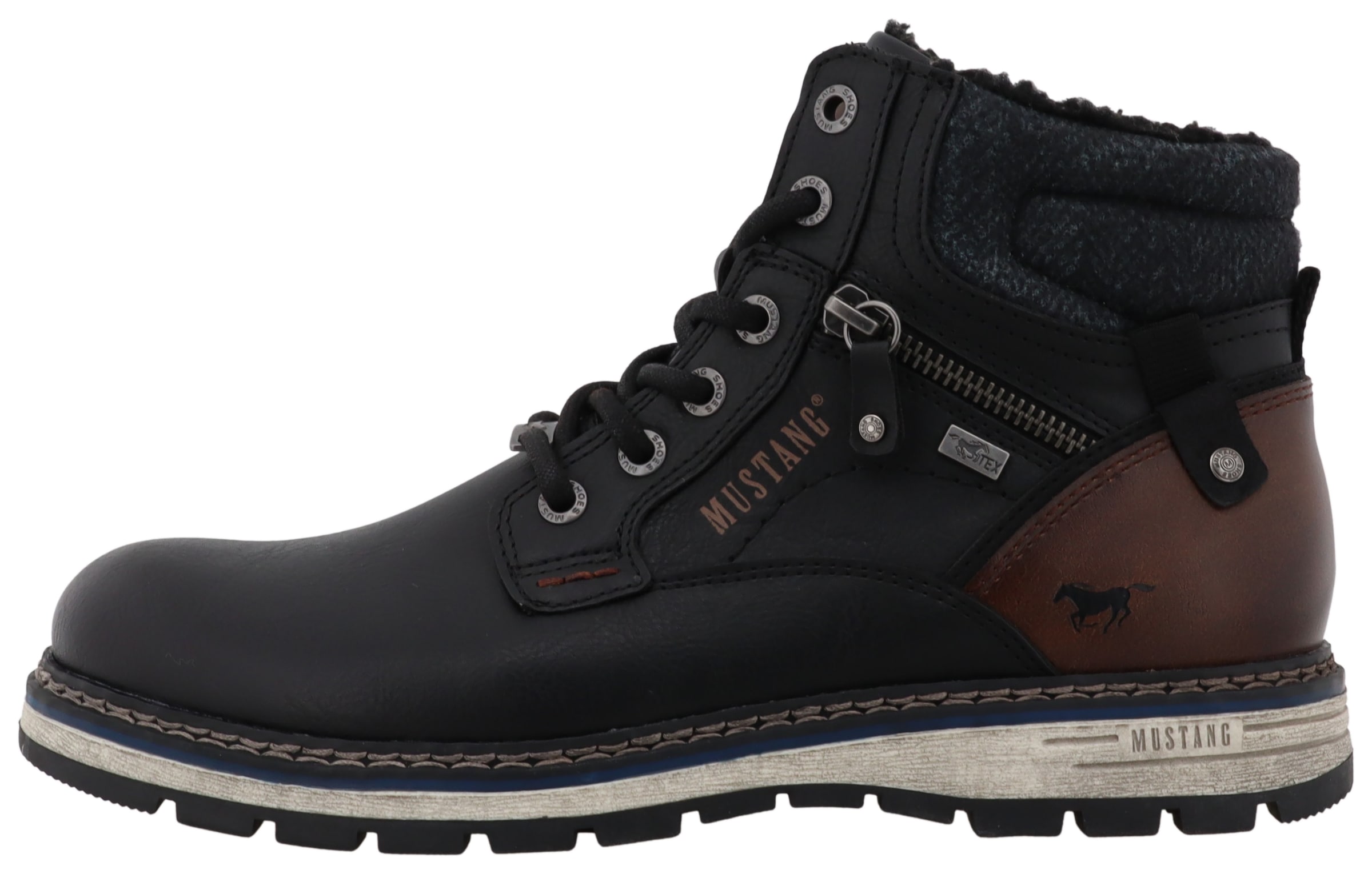 Mustang Shoes Winterboots »Mariko«  Workerboots, Schnürboots mit TEX-Ausstattung