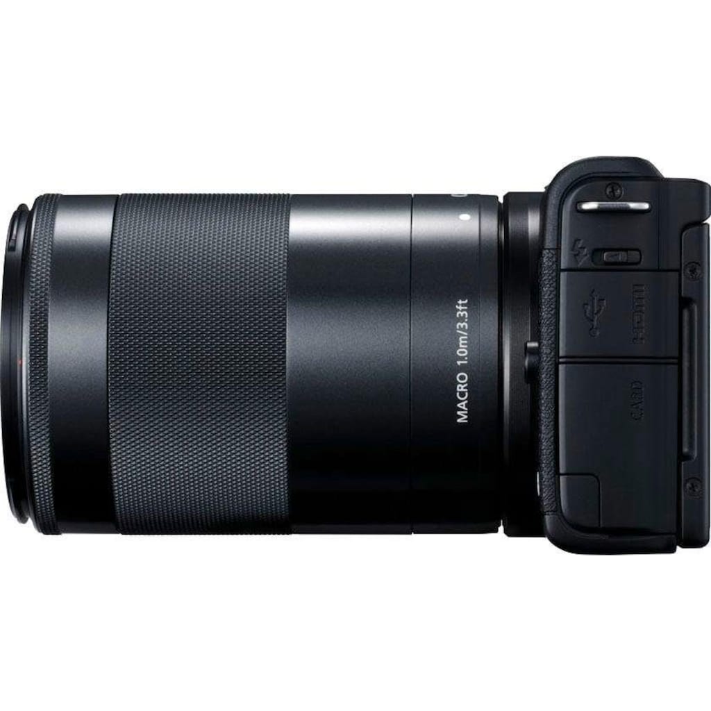 Canon Systemkamera »EOS M200 EFM 15-45mm + EFM 55-200«, EF-M 15-45mm f/3.5-6.3 IS STM, EB EF-M55-200mm
f/4.5-6.3 IS STM, 24,1 MP, Bluetooth-WLAN (Wi-Fi)