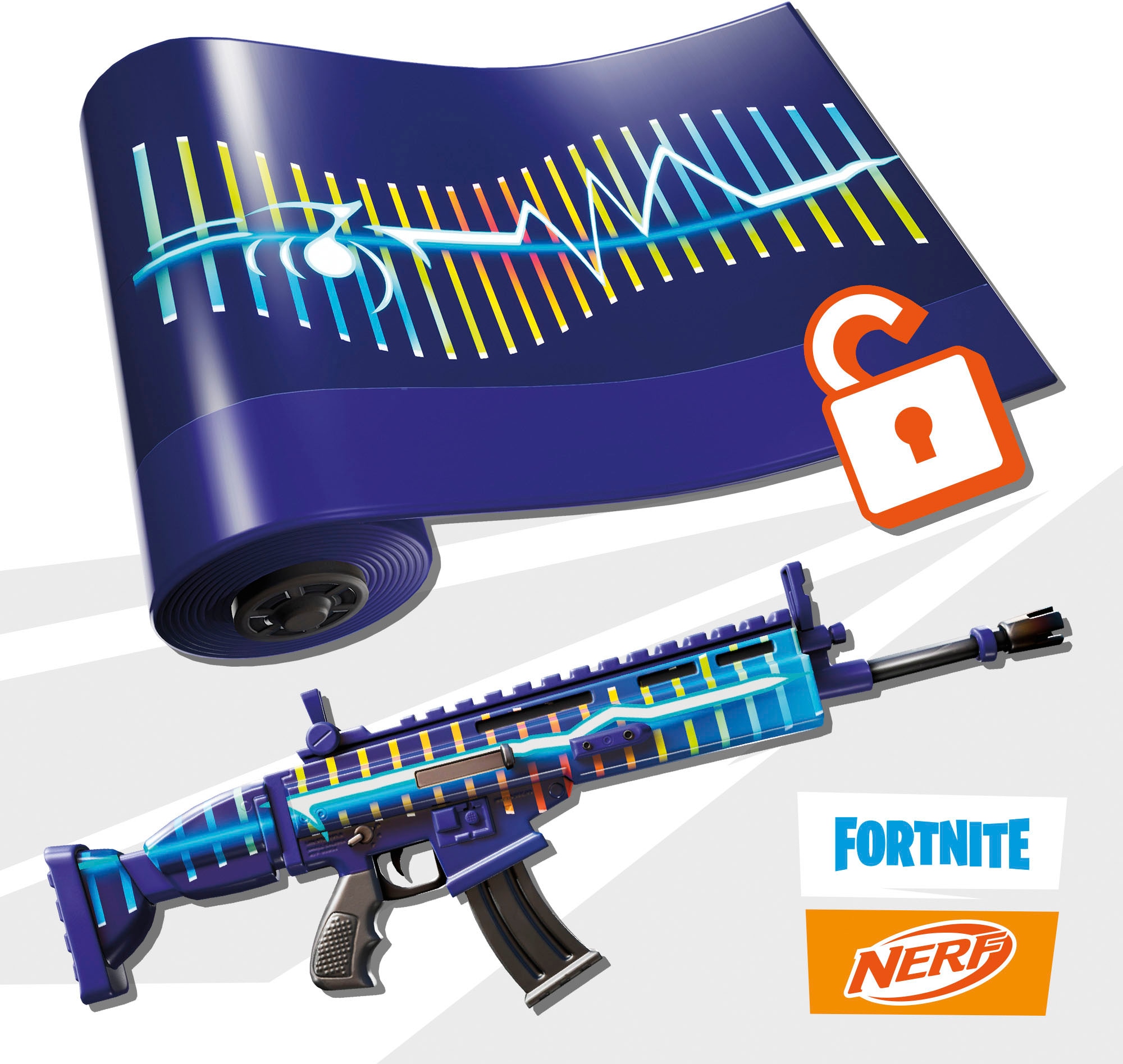 Hasbro Blaster »Nerf Fortnite Blue Shock«, inkl. 10 Darts