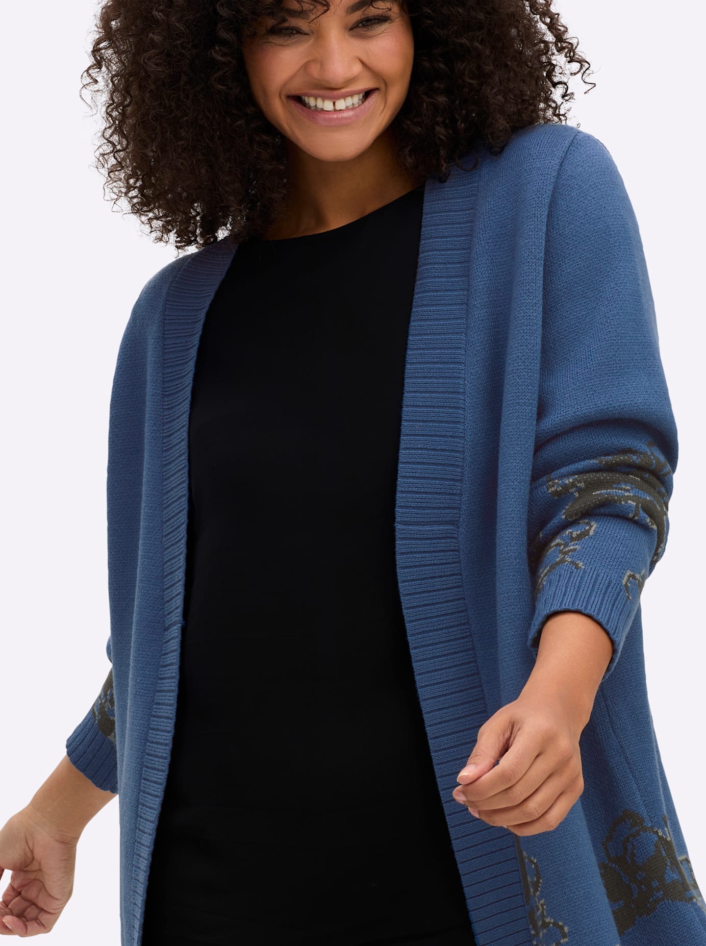 Sheego Longstrickjacke