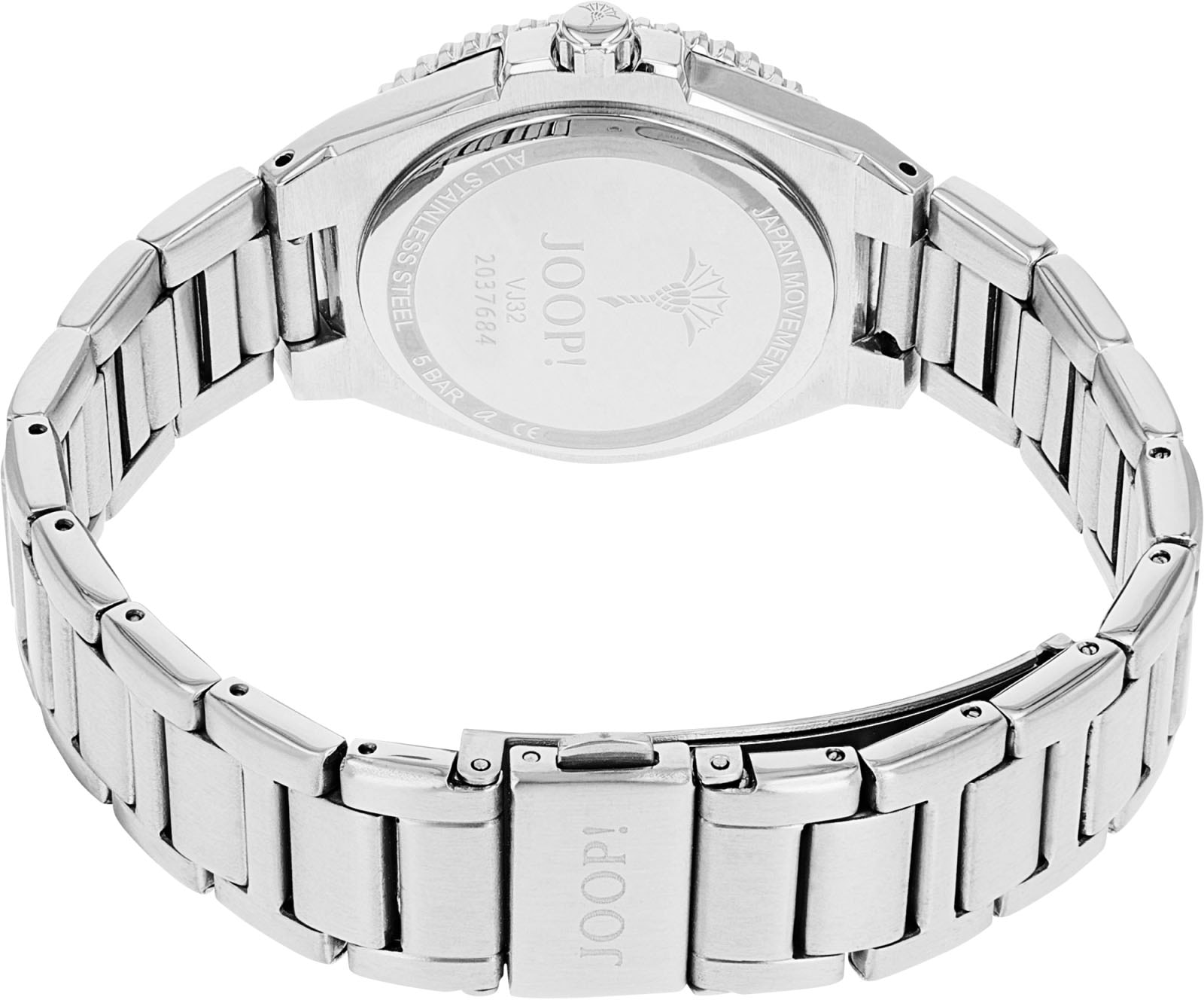 JOOP! Quarzuhr, Armbanduhr, Damenuhr, analog, Datum, Edelstahlarmband
