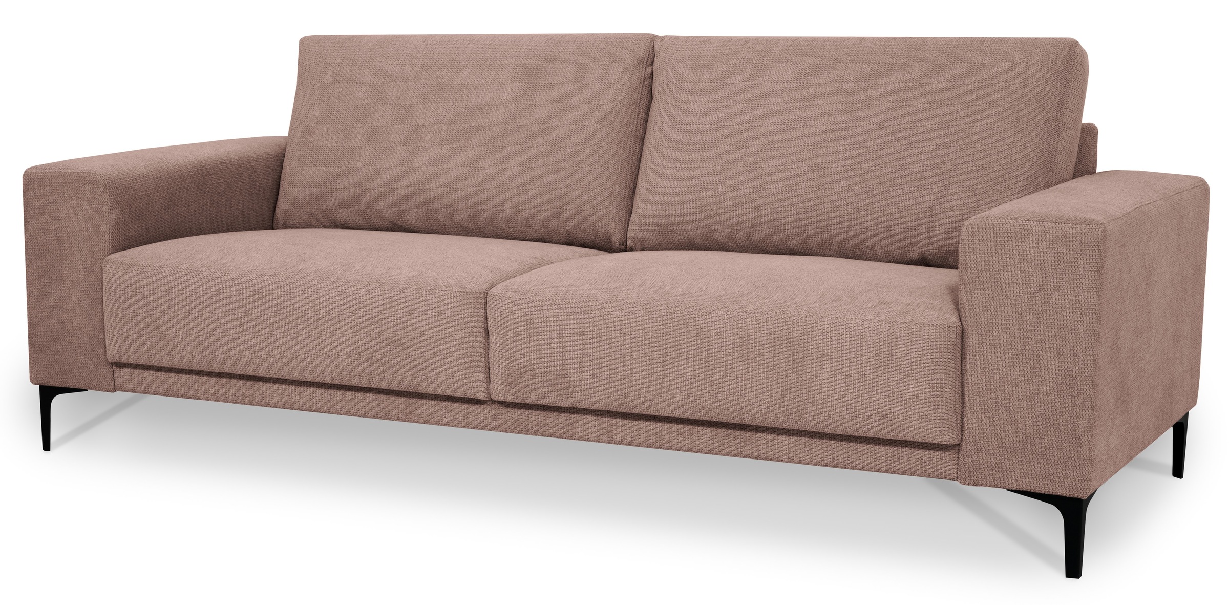 Places of Style 3-Sitzer »Xander«, Breite 224 cm, Soft-Touch Chenille, schwarze Metallfüße
