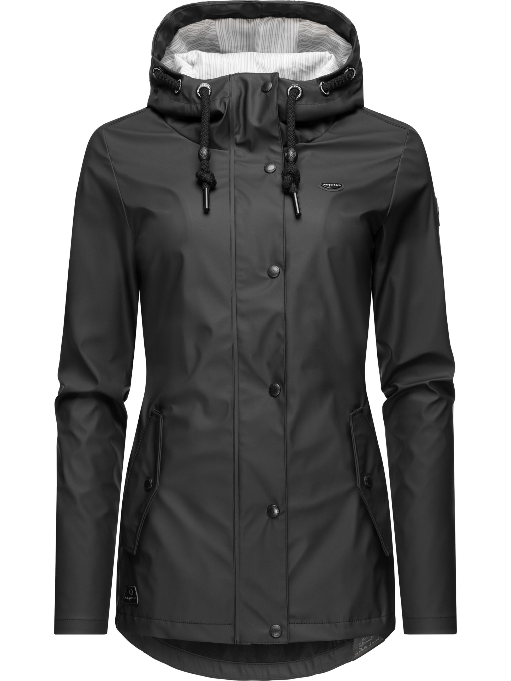 Ragwear Regenjacke »Regenjacke YM-Marge«, mit Kapuze, stylische Übergangsjacke mit großer Kapuze
