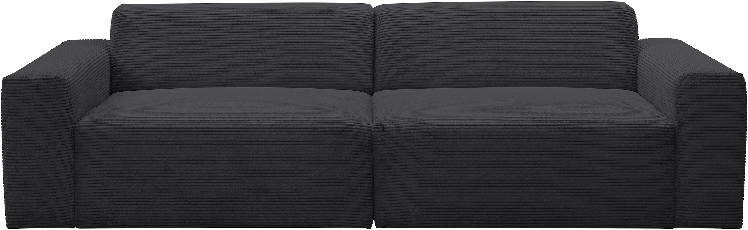 WERK2 Sofa »Zeus 3-Sitzer, Big-Sofa, Breite 256cm, Tiefe 105cm, modern und bequem« Curvy Trend 3-Sitzer mit urbaner Optik