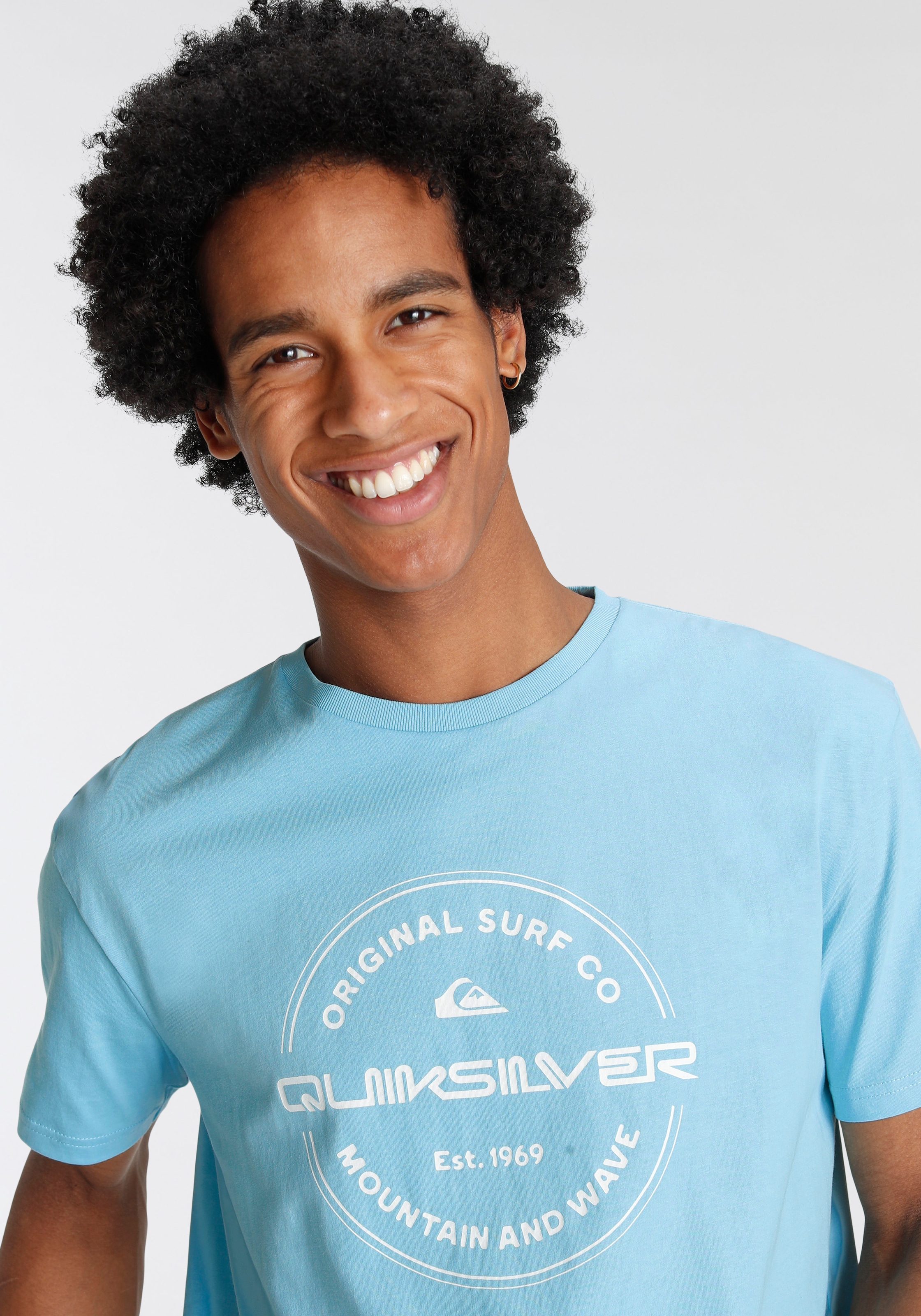 Quiksilver T-Shirt »Herren Doppelpack mit shoppen bei OTTO (Packung, online Logodruck«, tlg.) 2