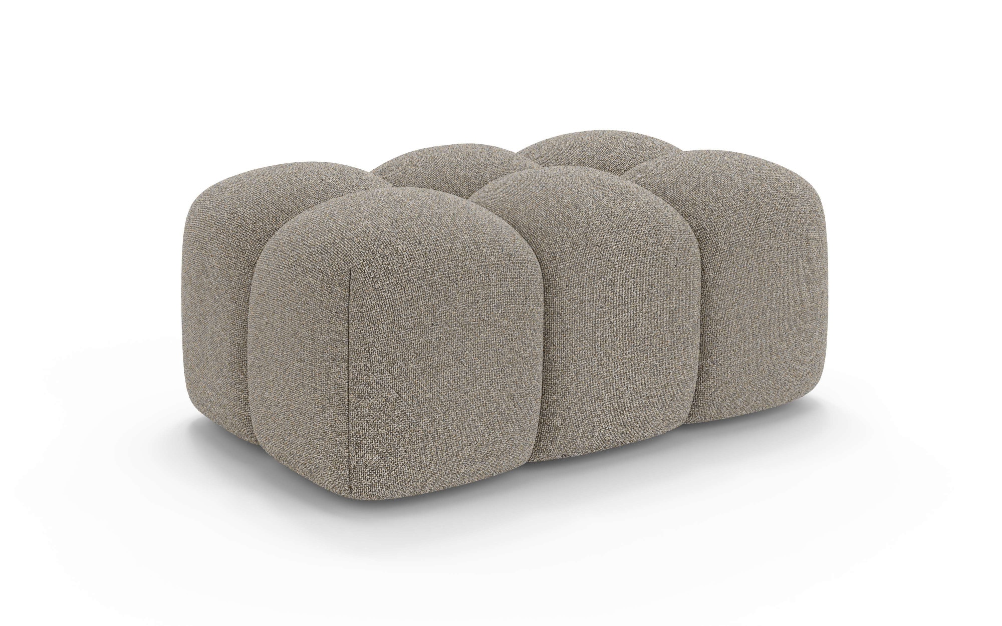 OTTO home Polsterhocker »KALLIE Sitzhocker, Bubble-Optik, Maße B/T/H: 90/60/44 cm«, moderne Steppung, hoher Sitzkomfort und modernes Design