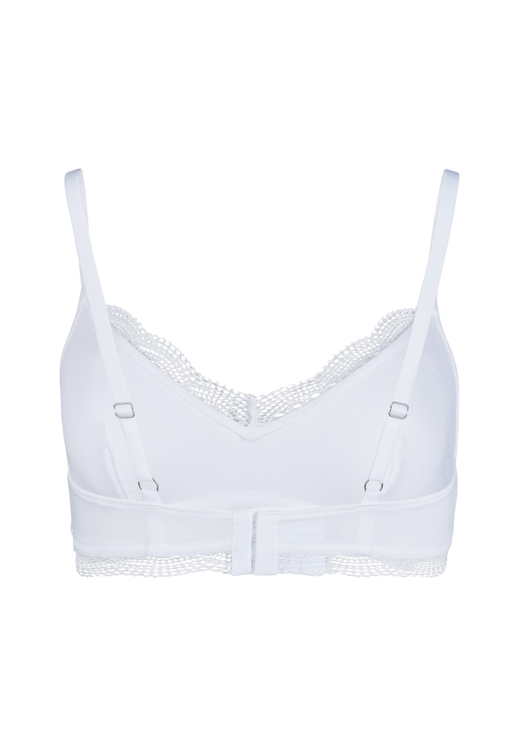 Skiny Soft-BH »Classicotton«, V-Ausschnitt mit transparenter Spitze