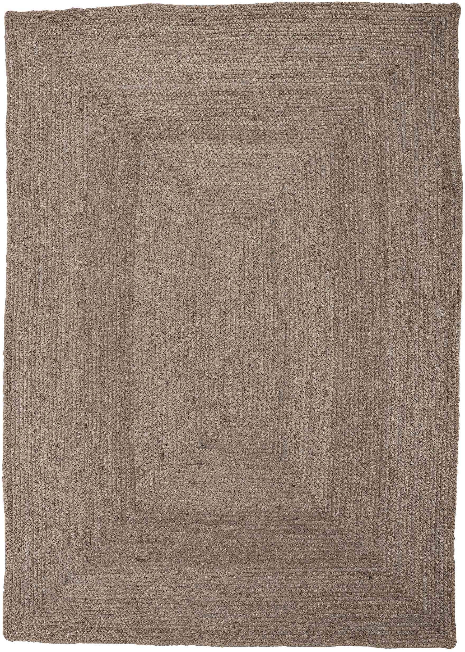 carpetfine Teppich »Nele Juteteppich Naturfaser«, rechteckig, 6 mm Höhe, geflochtener Wendeteppich aus 100% Jute, quadratisch und als Läufer